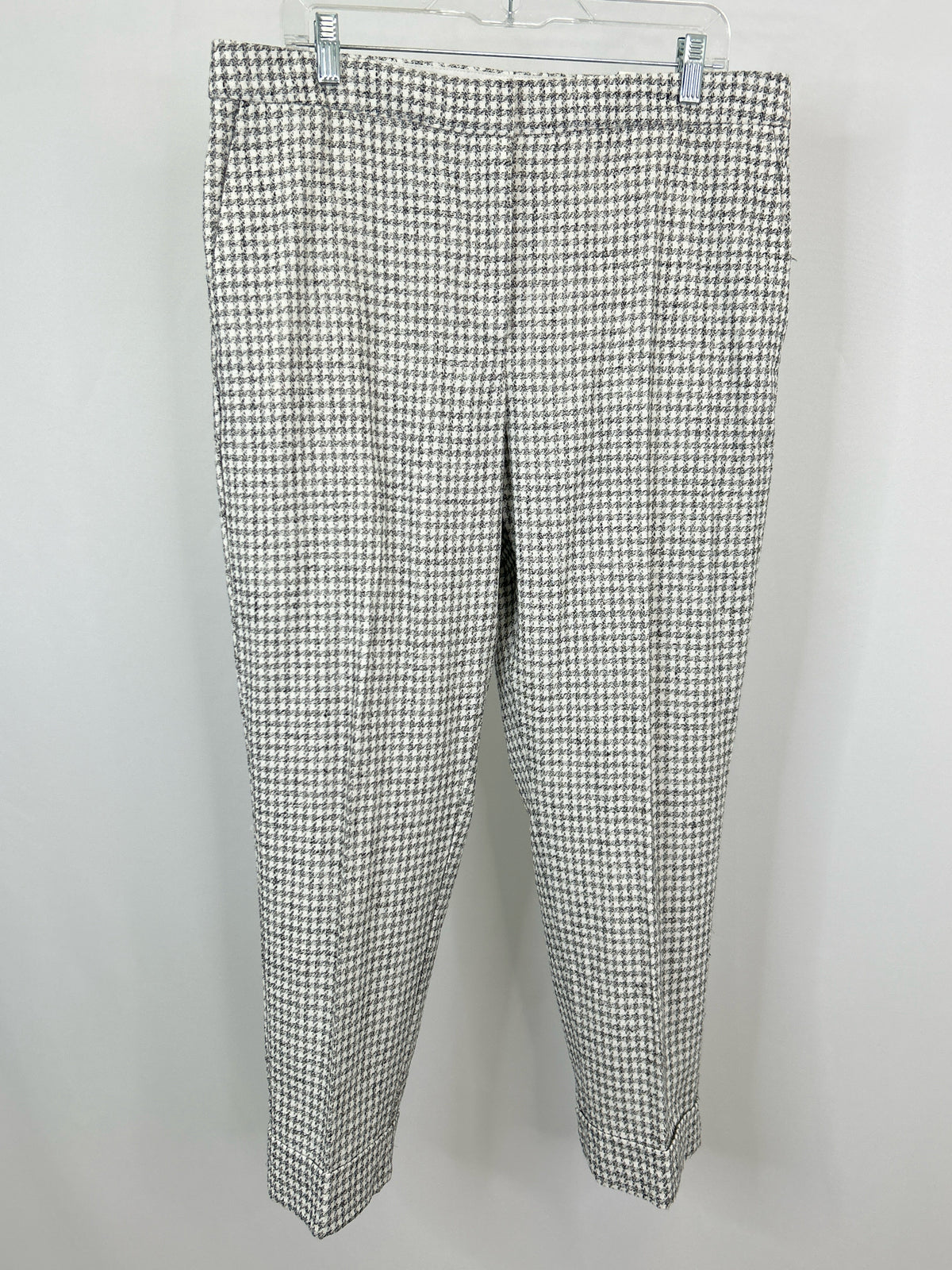 ANN TAYLOR Size 14 white & grey Women Pants