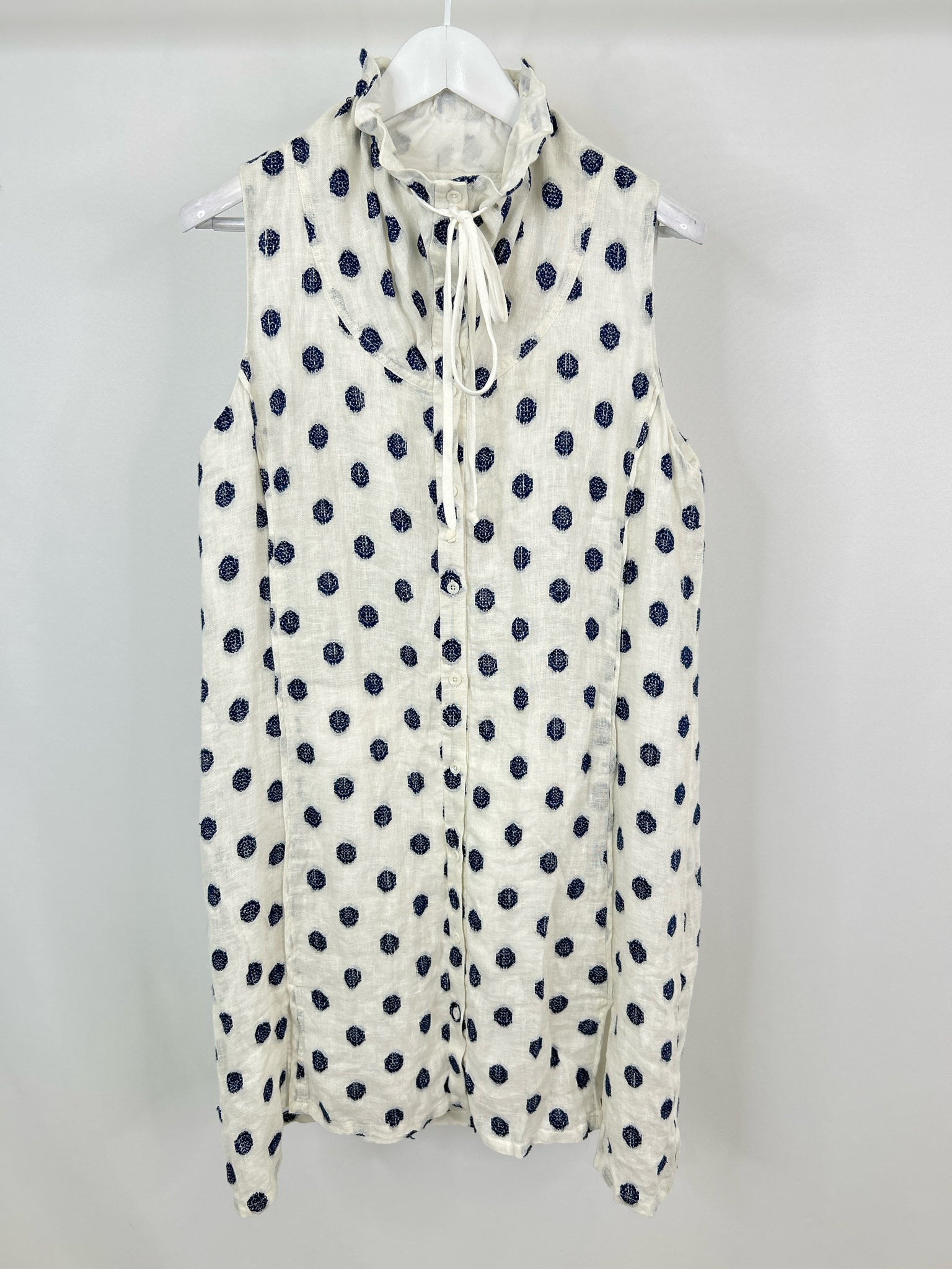 209 WST 38 Size L Cream Print Women Dress NWT