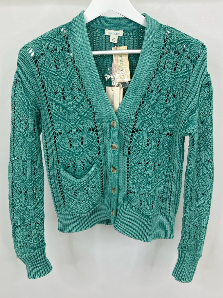 SUNDANCE Women Size XS Green Cardigan