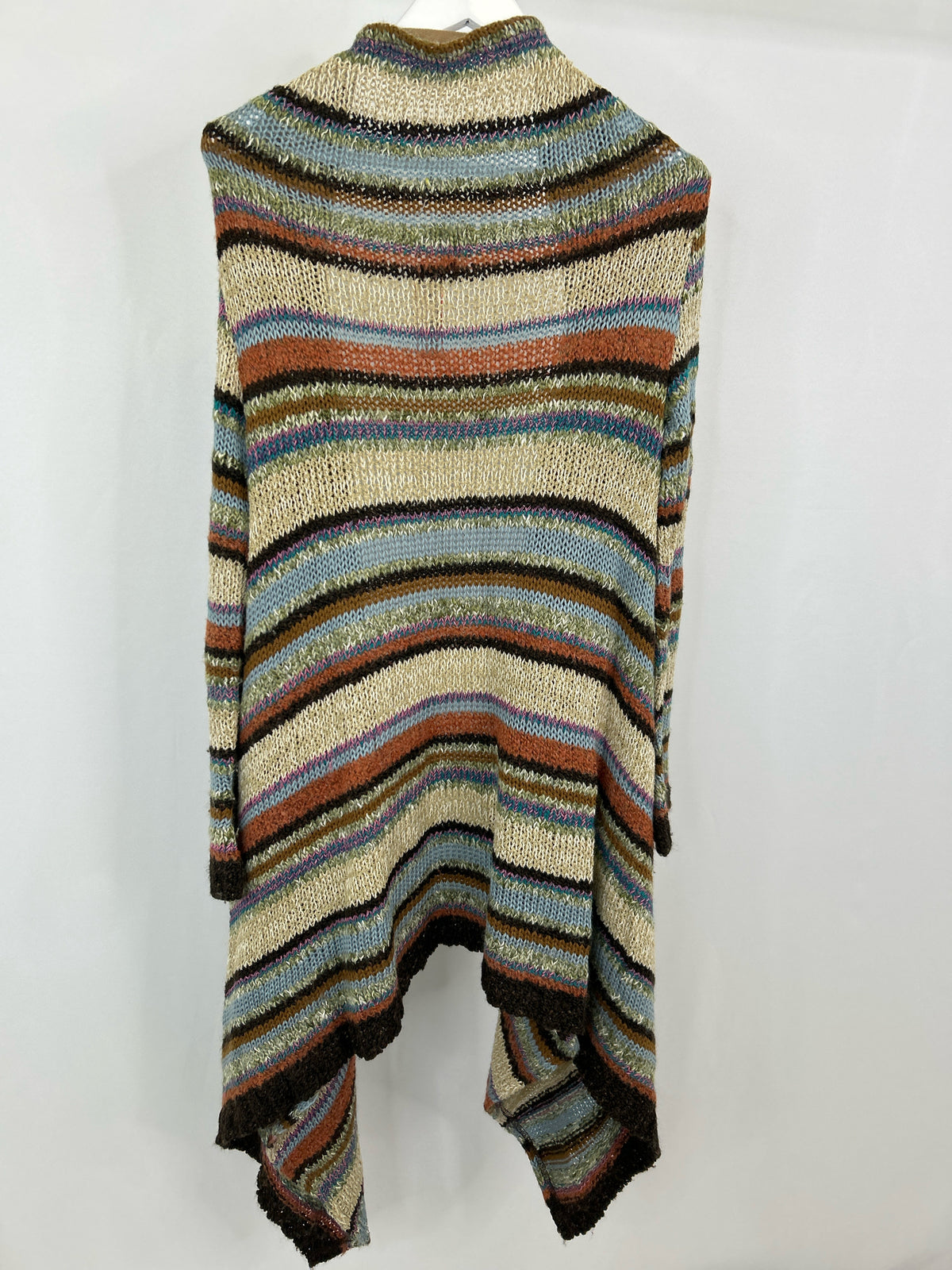 BOSTON PROPER Size XS/S Brown Stripes Women Cardigan