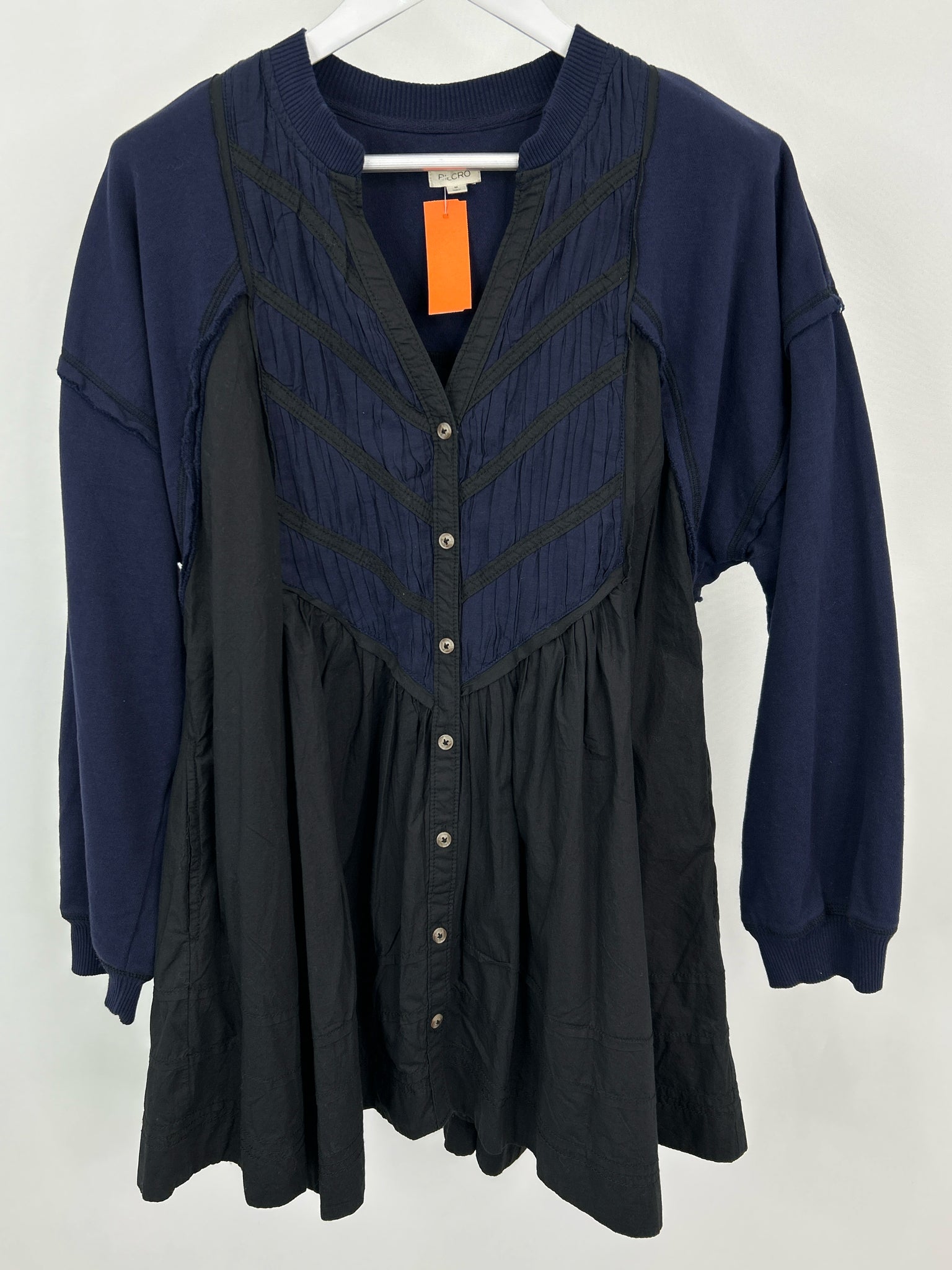 PILCRO Size M NAVY AND BLACK Women Dress