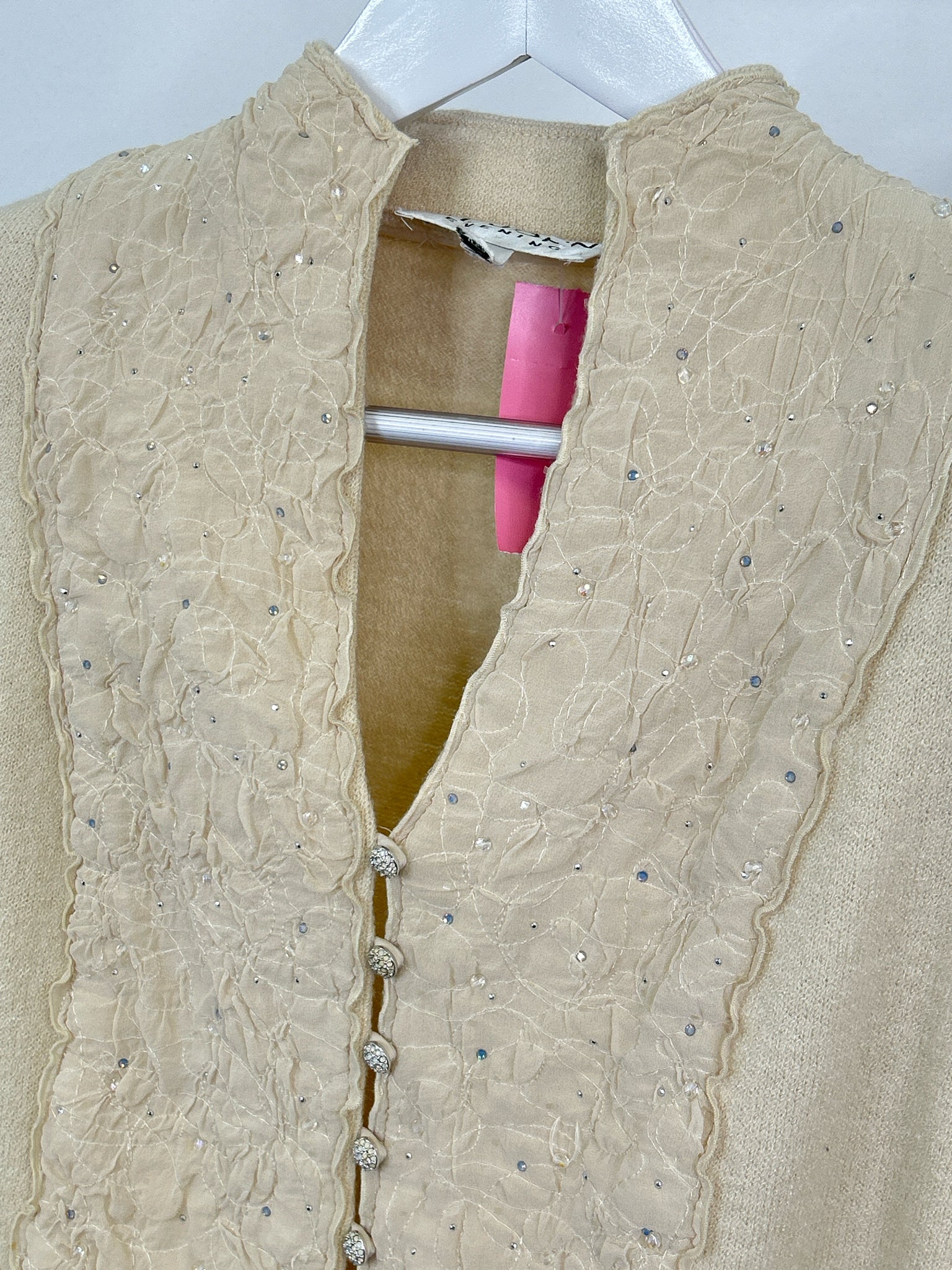 ST JOHN EVENING Size 8 Cream Women Jacket