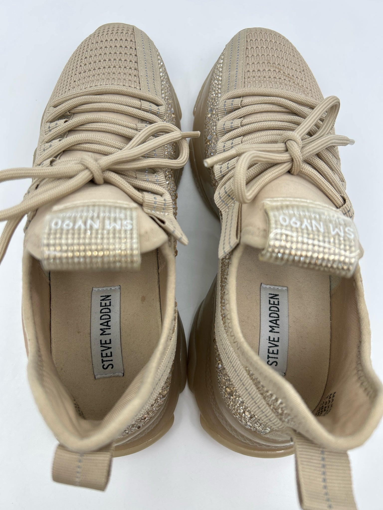 STEVE MADDEN Size 9.5M Light Brown Women Sneakers