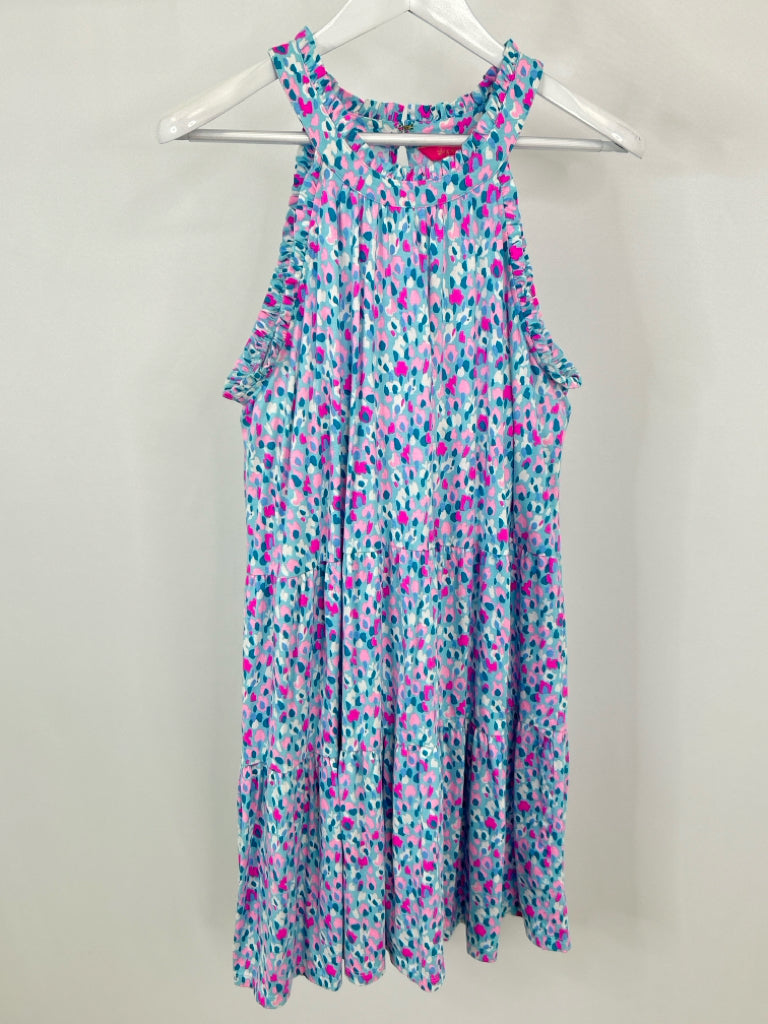 LILLY PULITZER Size L turquoise print Women's Dress