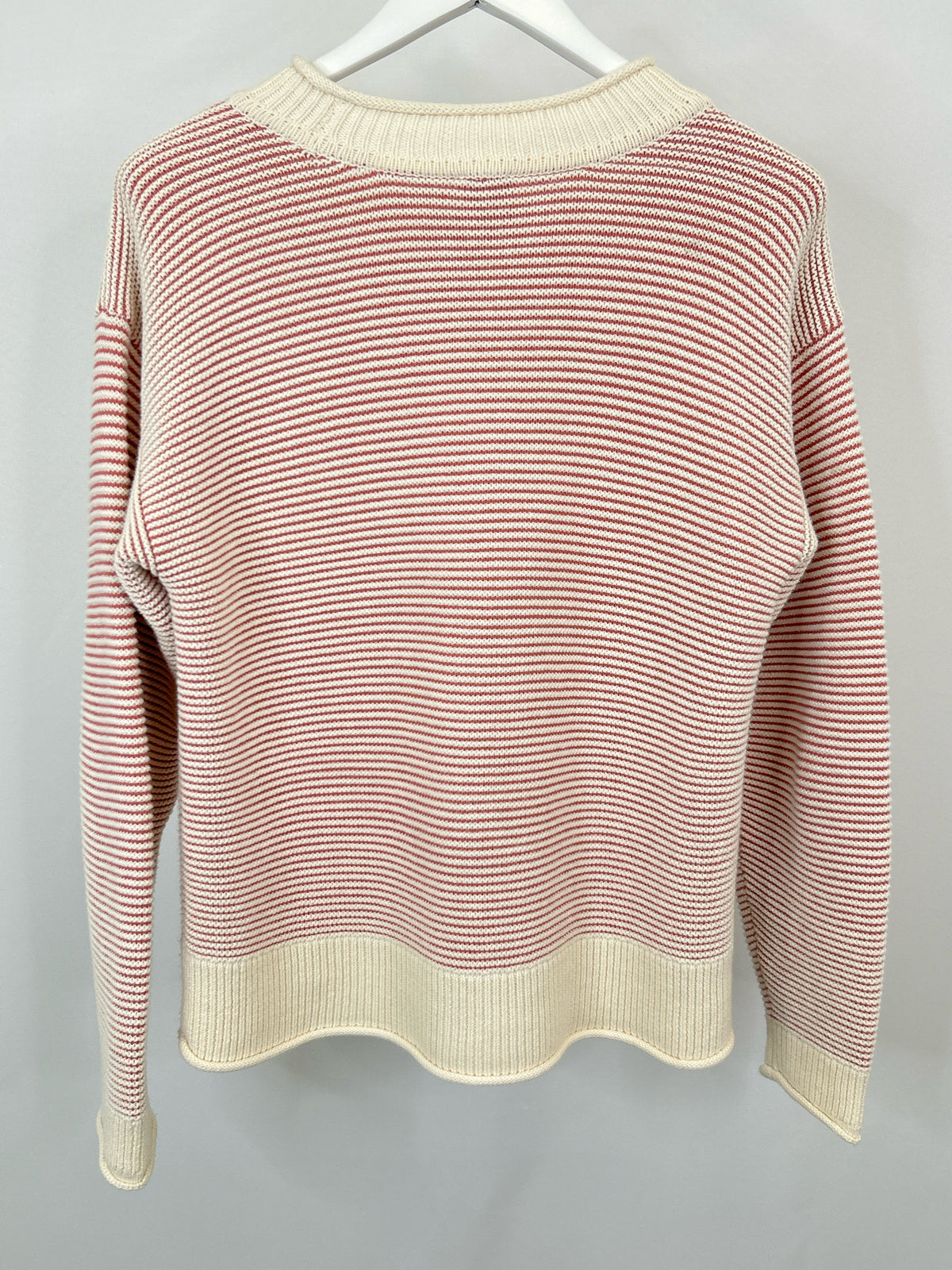 CABI Size S Pink & White Women Sweater