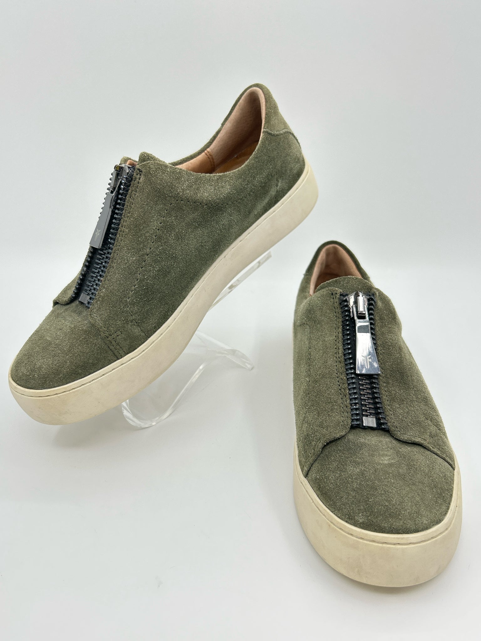 FRYE Size 7.5M OLIVE Women Sneakers