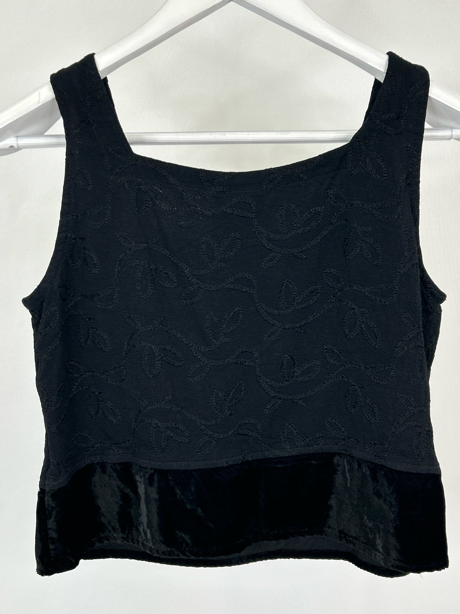 JOHNNY WAS Size S Black Women Top