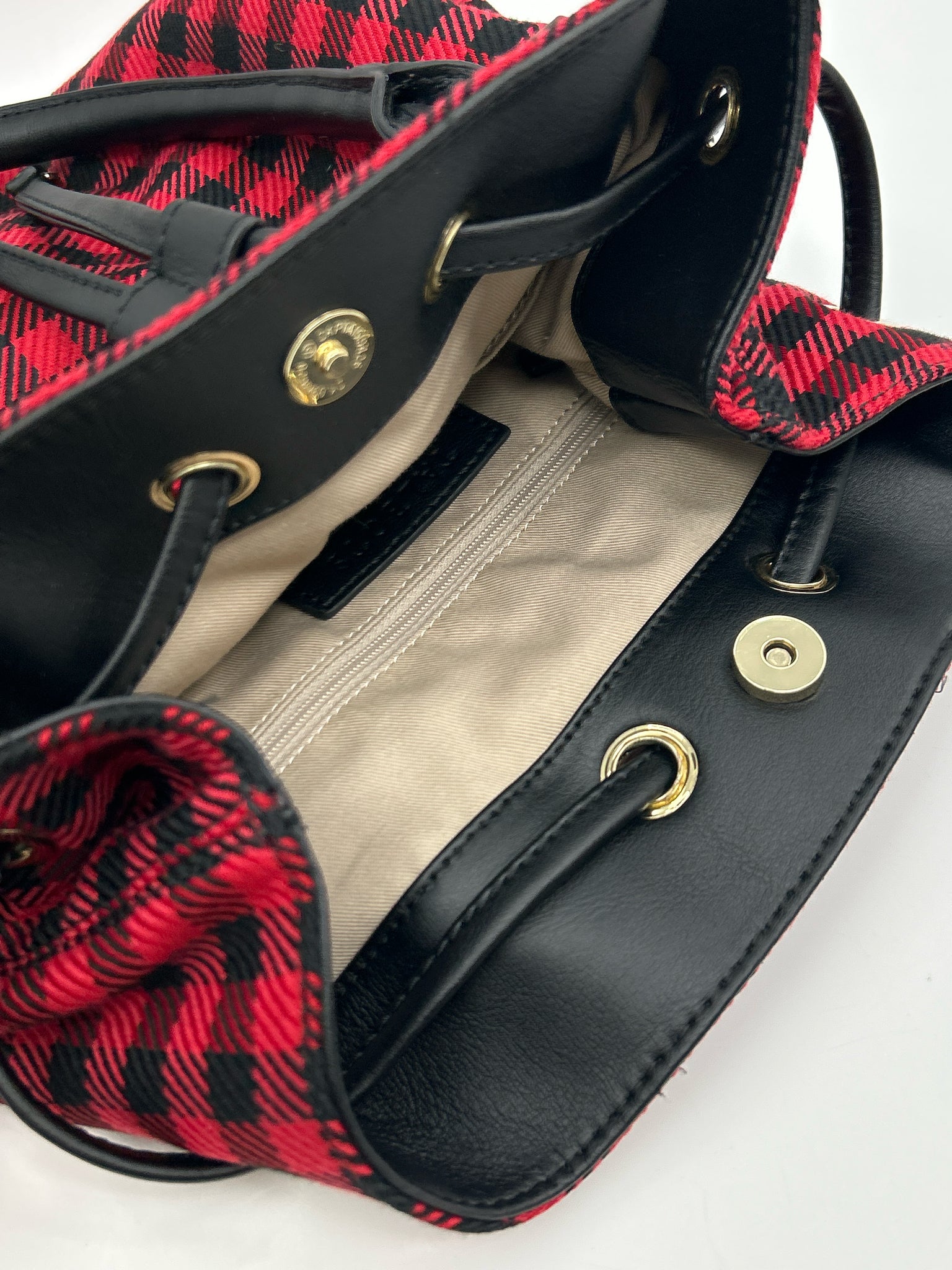 TALBOTS Red & Black Women Tote