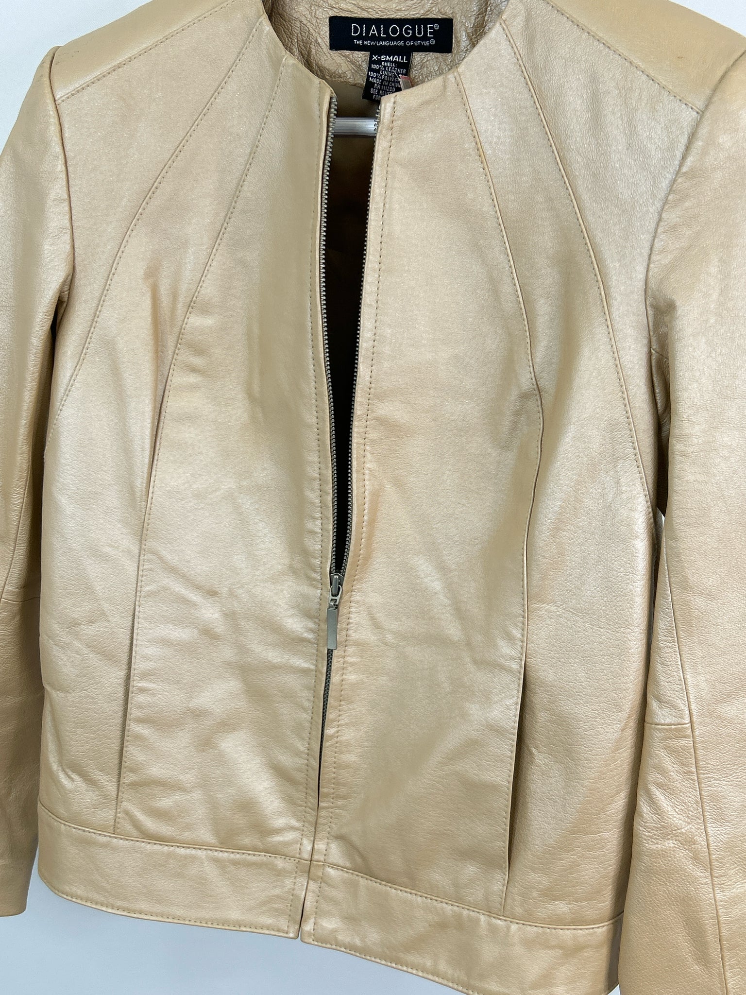 DIALOGUE Size XS Champagne Women Jacket