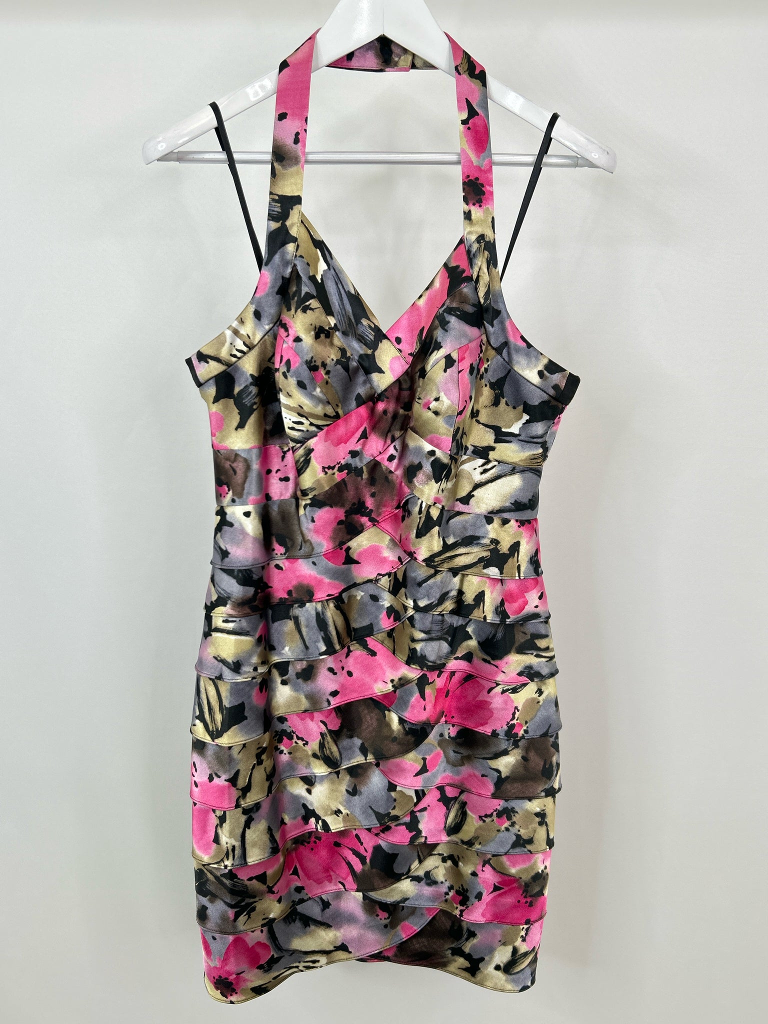 LONDON TIMES Size 10 beige & pink Women Dress