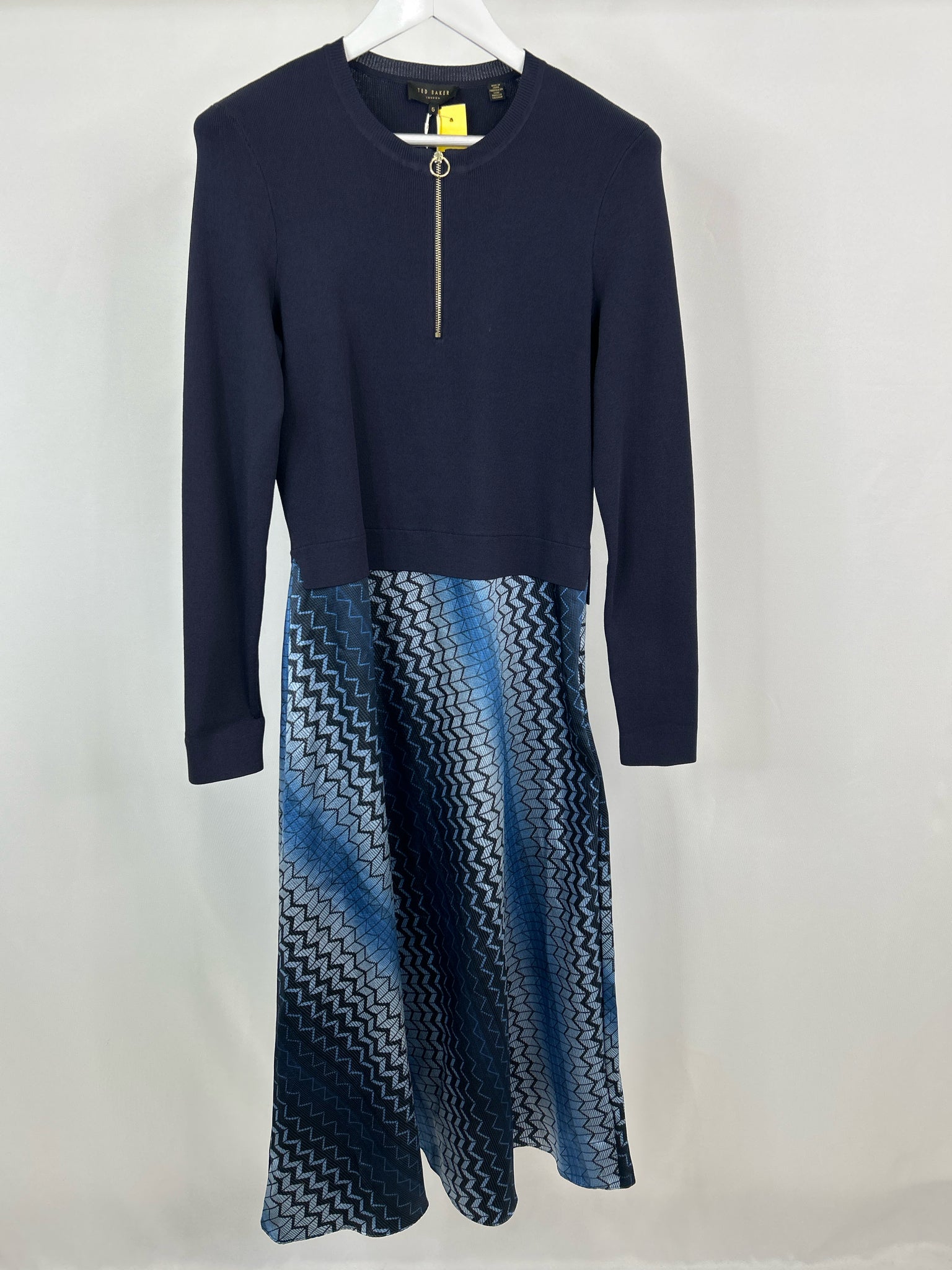 TED BAKER Size 12 Navy Women Dress NWT