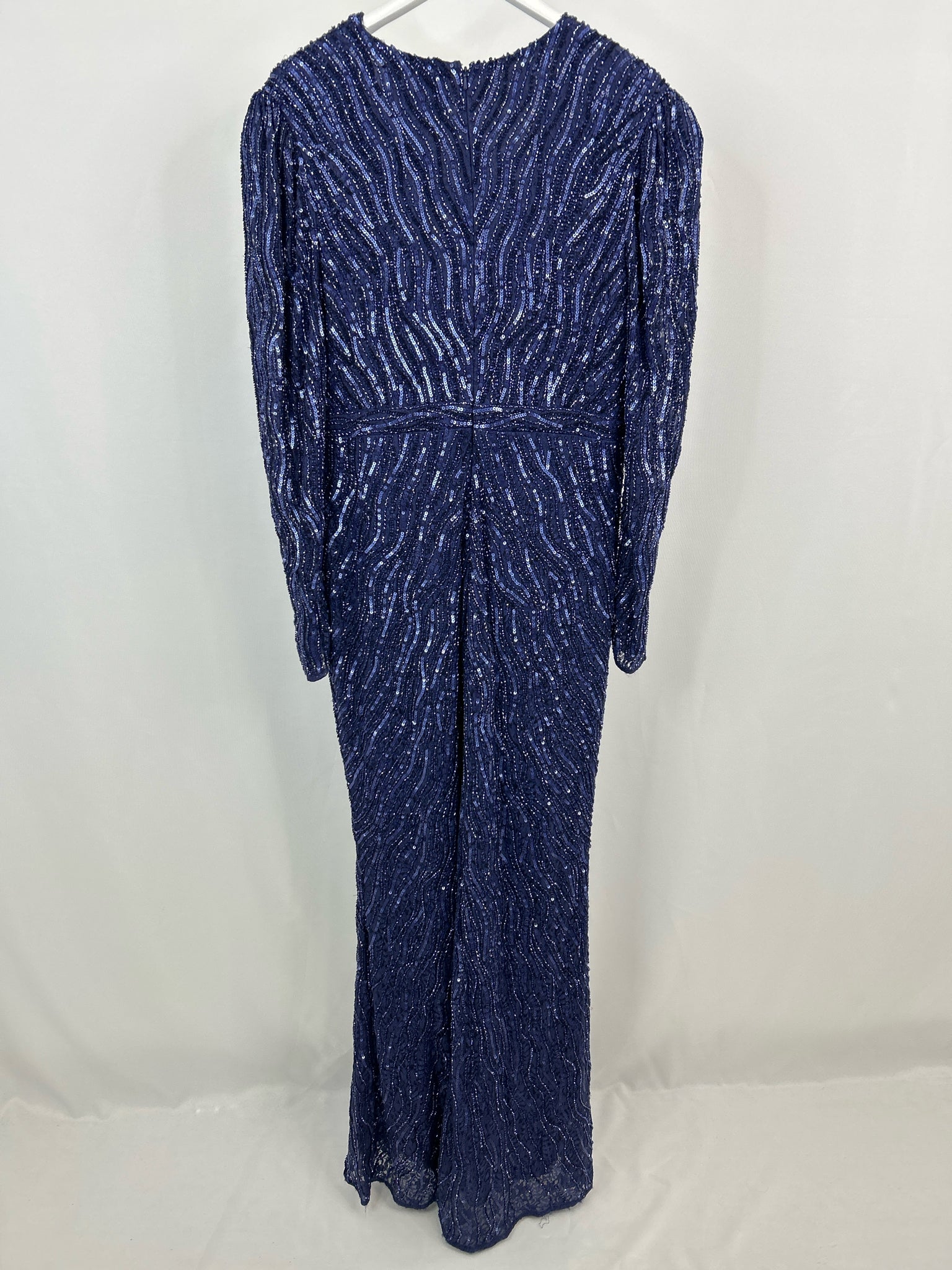 MAC DUGGAL Size 14 Navy Women Dress