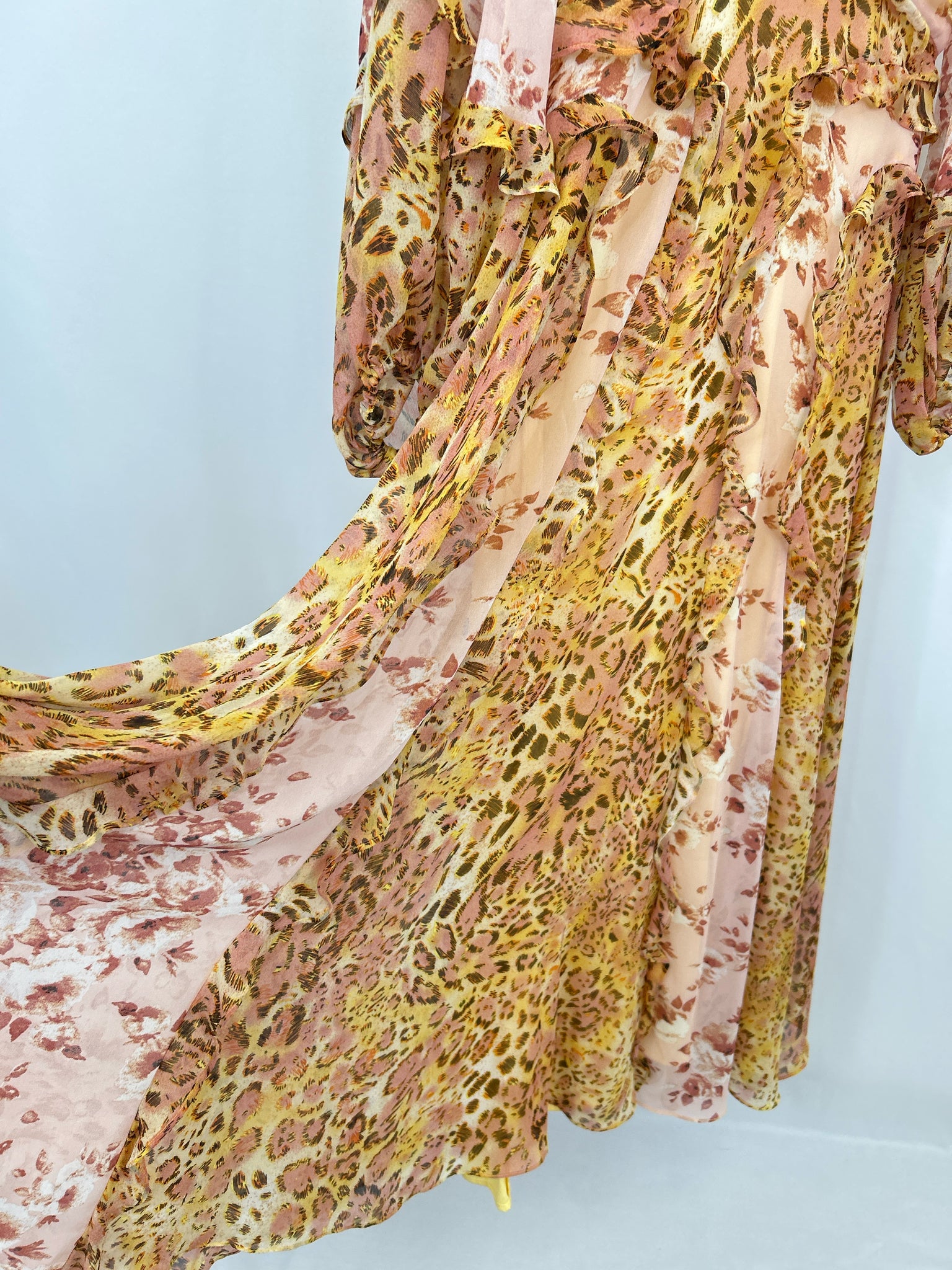 BARDOT Size 8M YELLOW AND PINK Women Dress