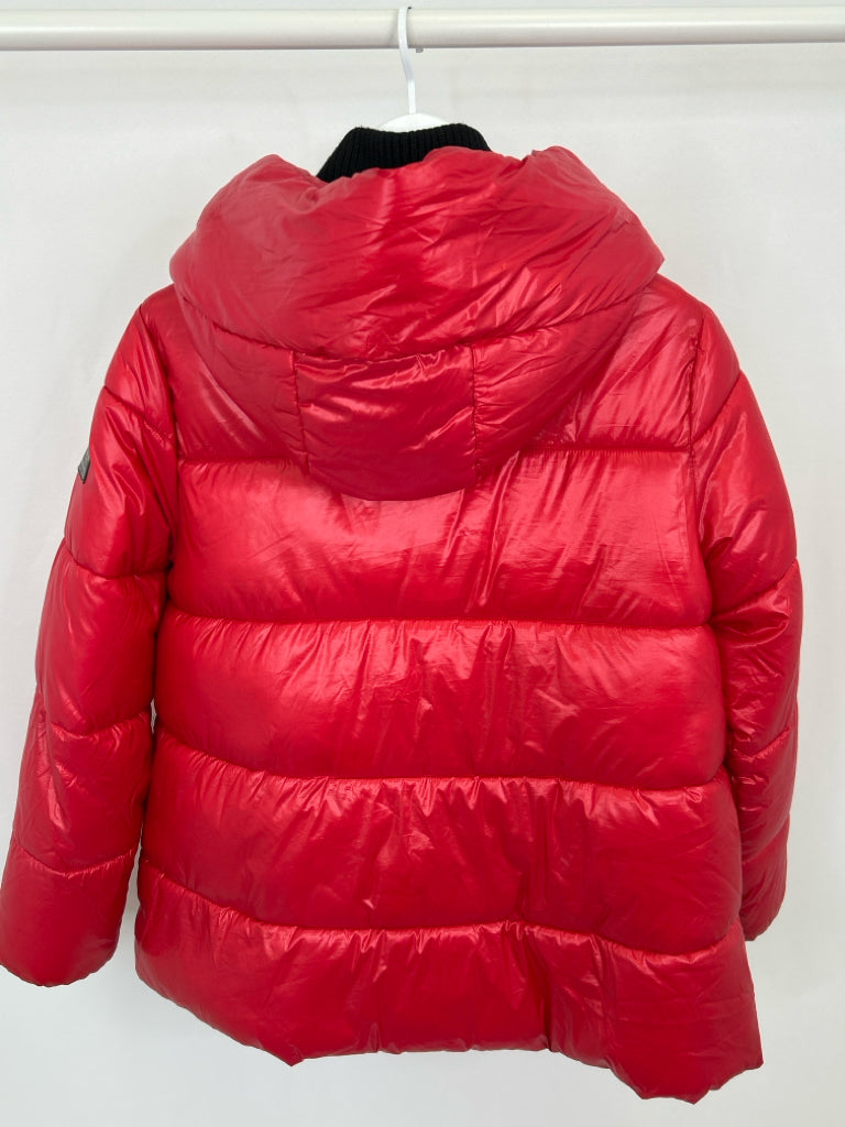 CALVIN KLEIN Women Size L Red Coat