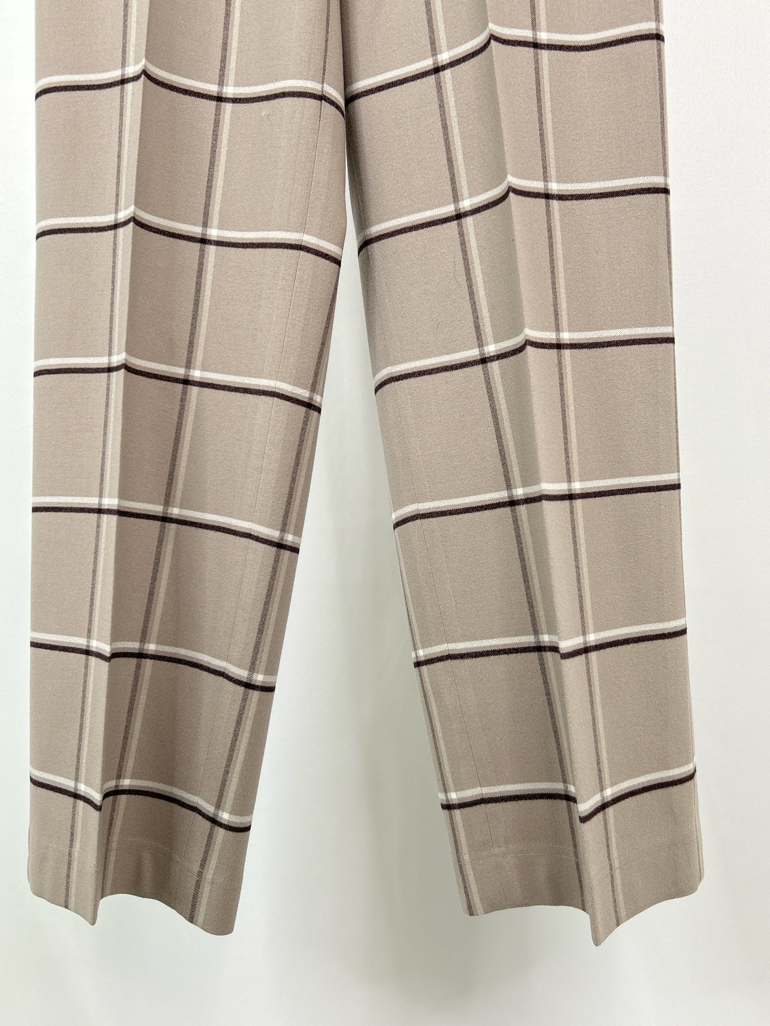 BABATON Size M Beige Plaid Women Pants