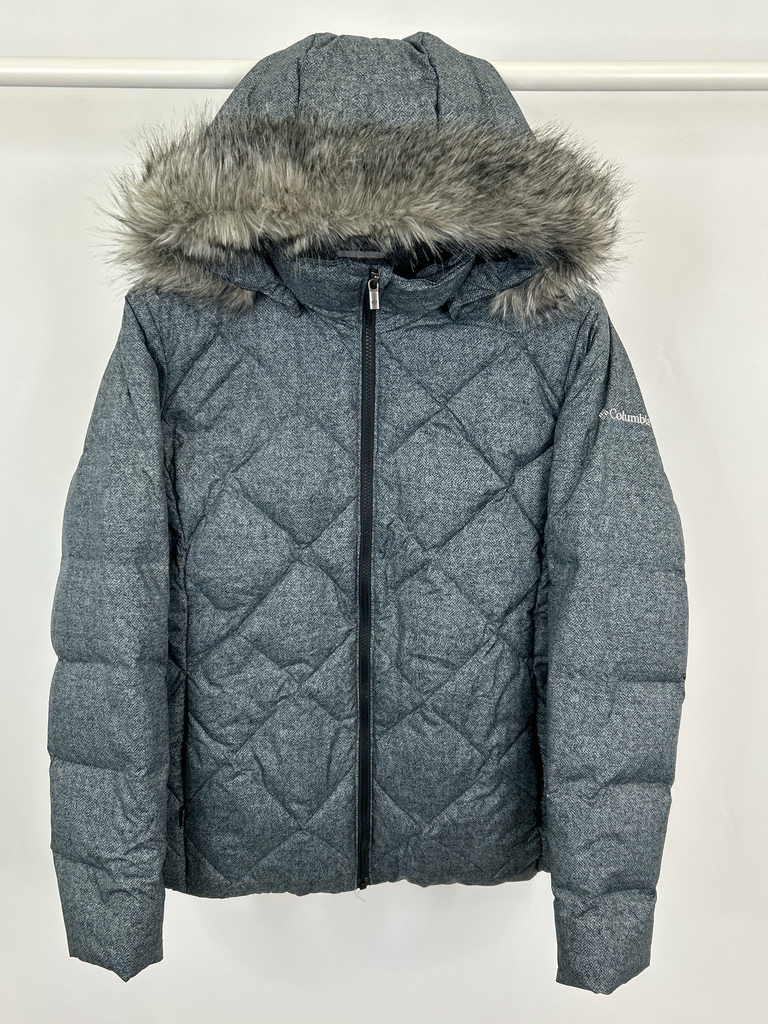 COLUMBIA Size XL Gray Women Coat