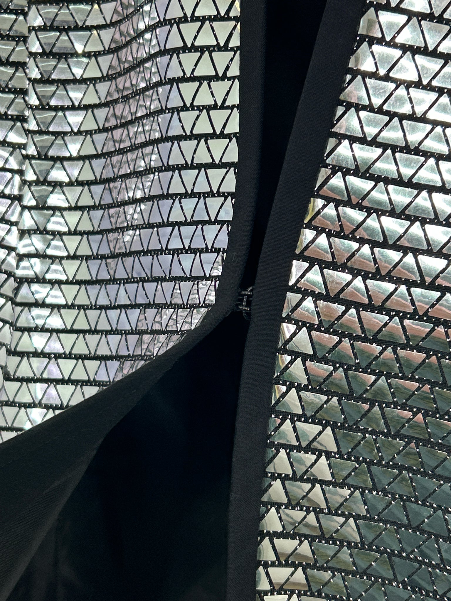 ZARA NWT Size M Silver and Black Women Blazer