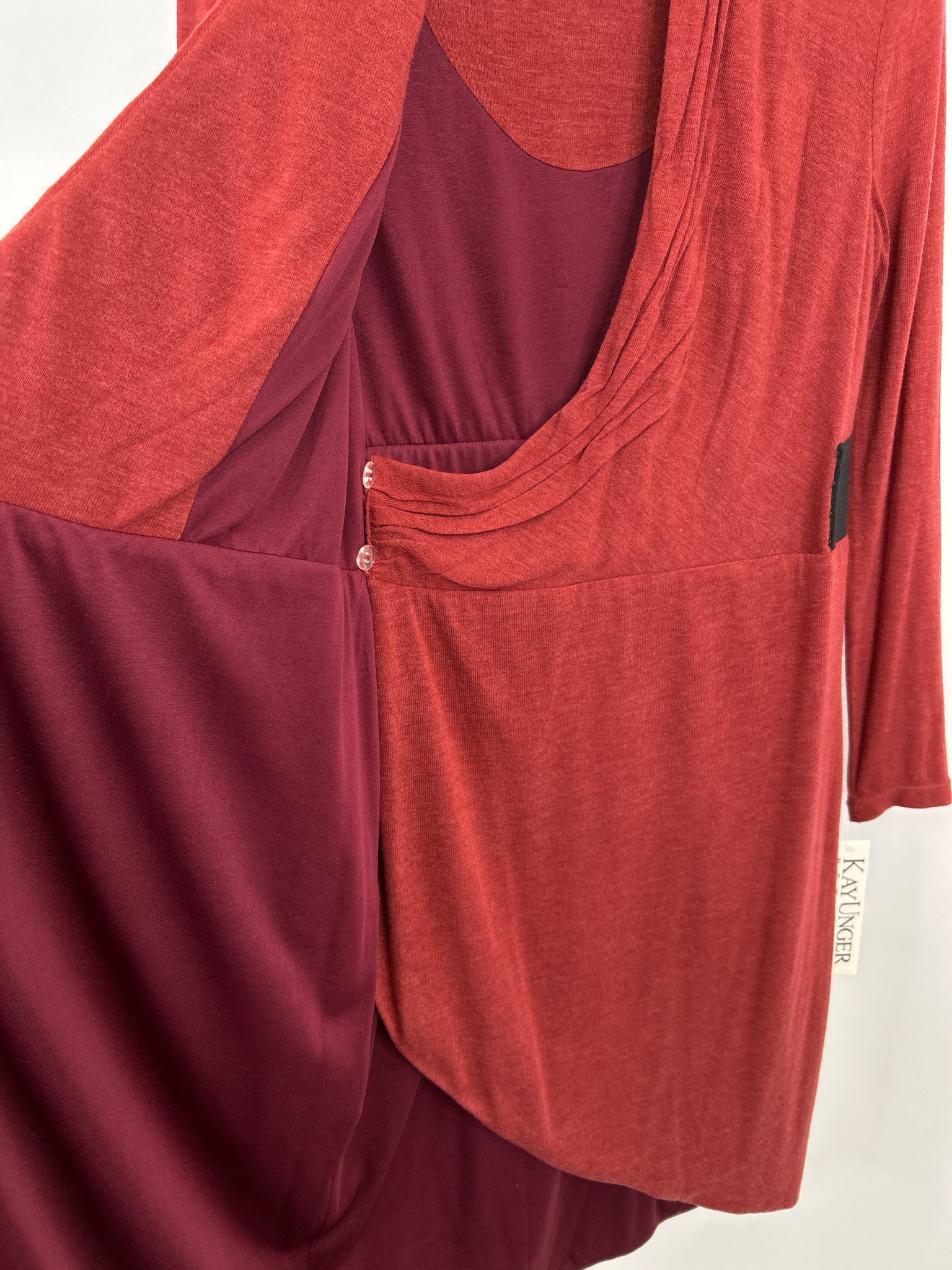 KAY UNGER Size 10 Red Women Dress