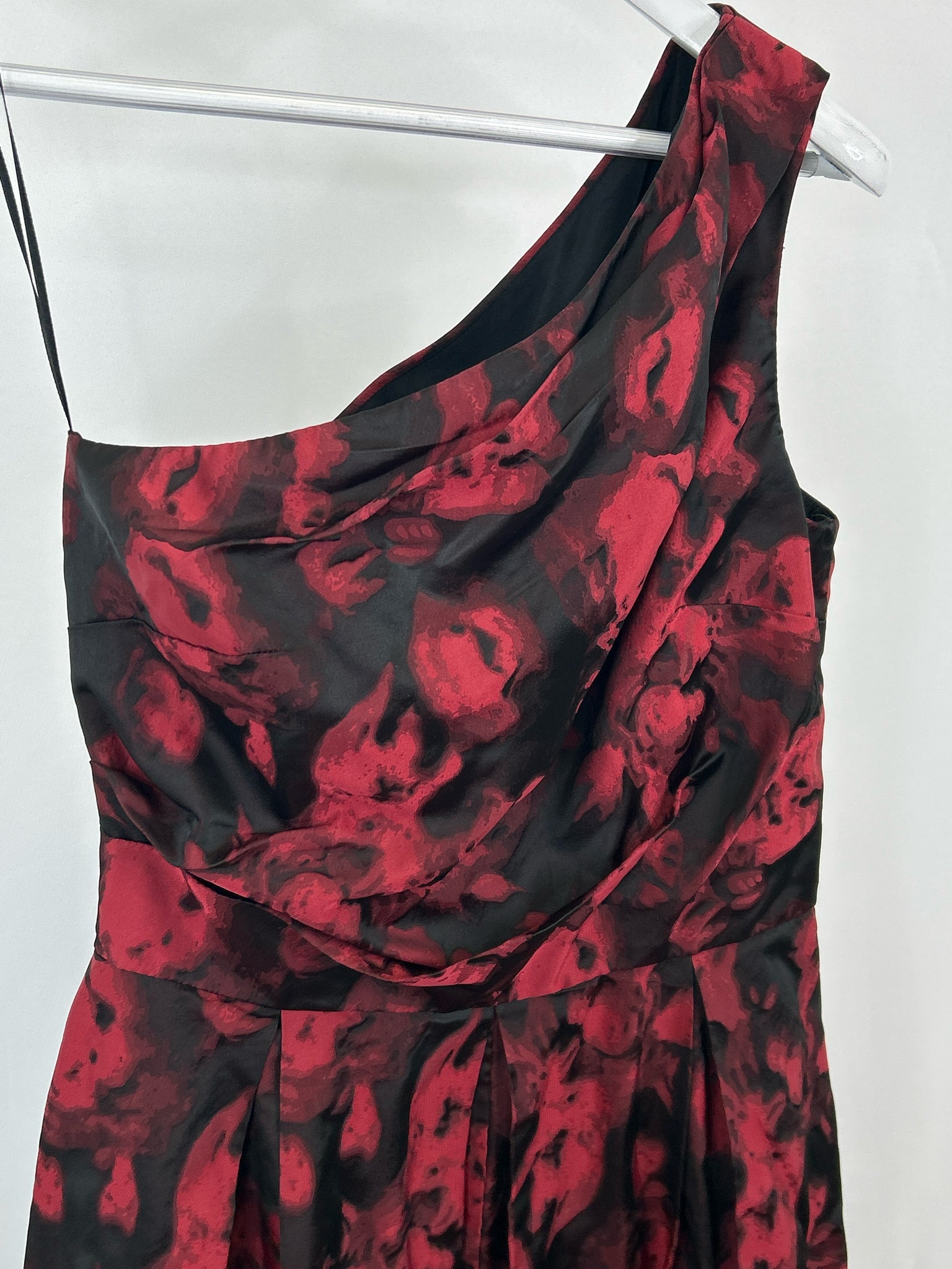 SLATE & WILLOW Size 10 Red & Black Women Dress