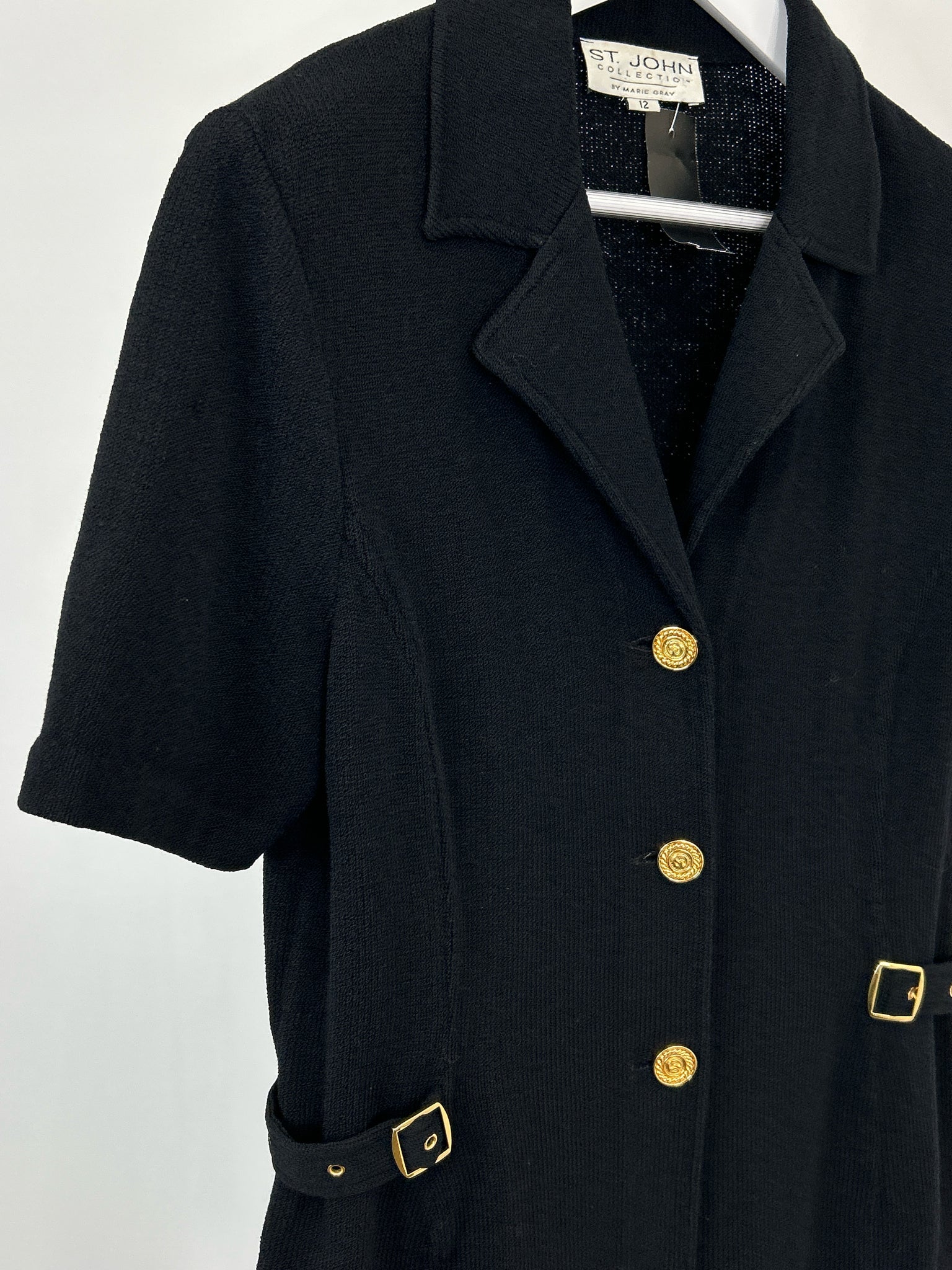 ST JOHN COLLECTION Size 12 Black Women Jacket