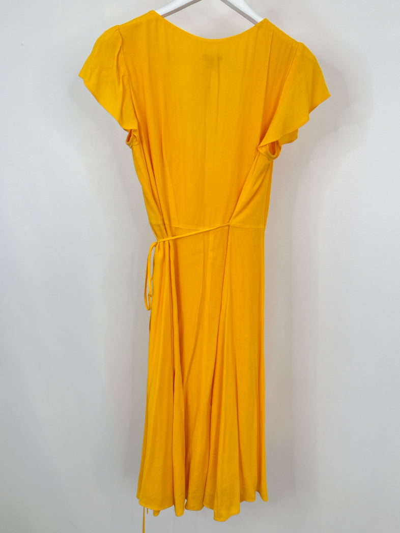 ANN TAYLOR Size 10 Yellow Women Dress