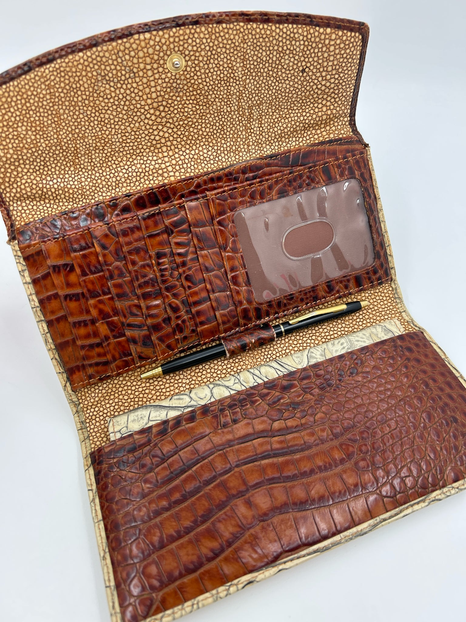 BRAHMIN Beige and Tan Women Wallet