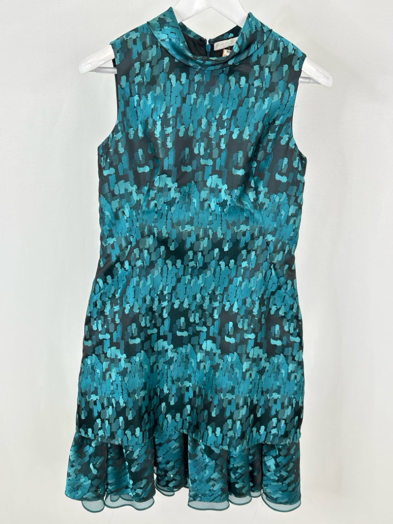 CAROL PERETZ Size 6 Teal Dress