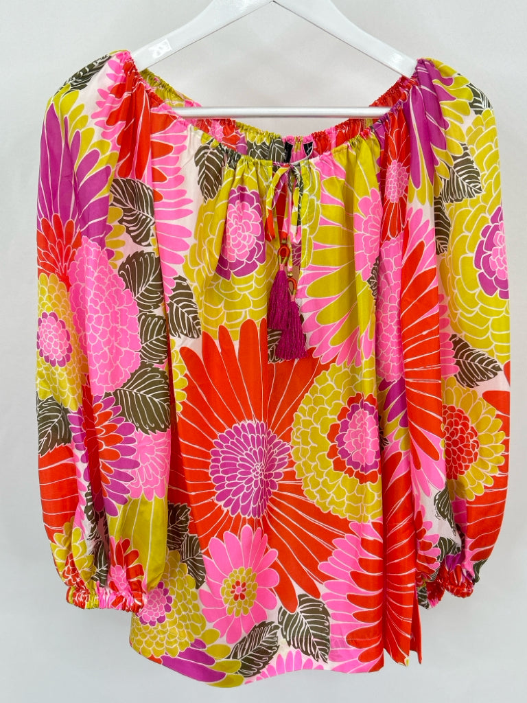 TRINA TURK Women Size M FUSCHIA FLORAL Top