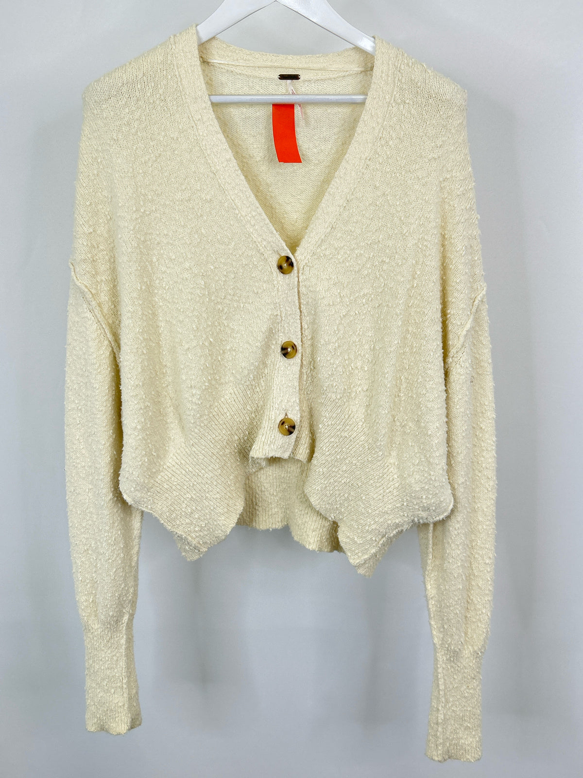 FREE PEOPLE Size S Cream Women Cardigan