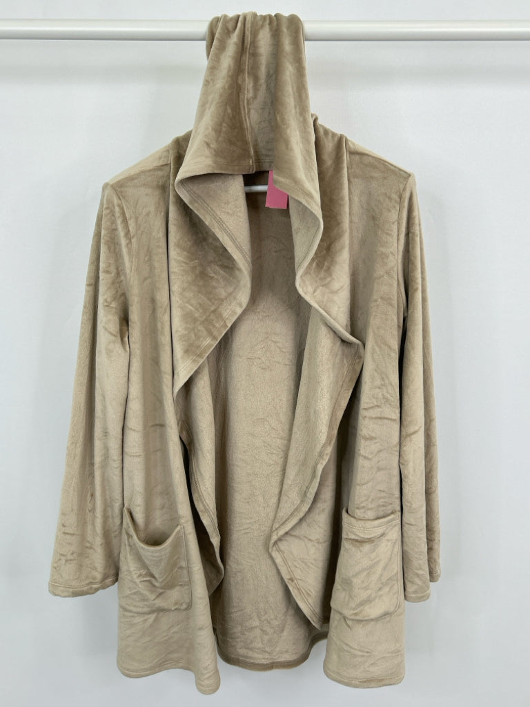 SOFT SURROUNDINGS Women Size L Taupe Cardigan