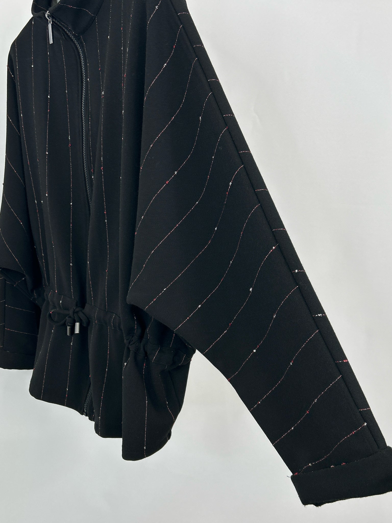 OLIVIA BY HABITAT CLOTHES Size S black striped Women Jacket