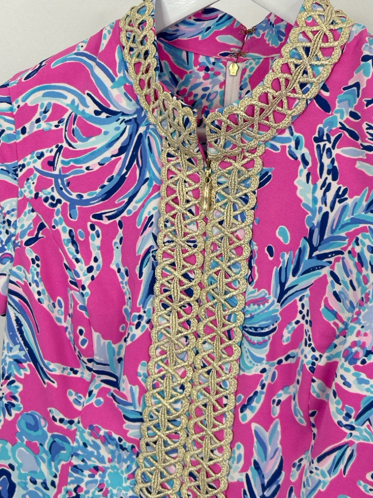 LILLY PULITZER Women Size 8 Pink Print Dress