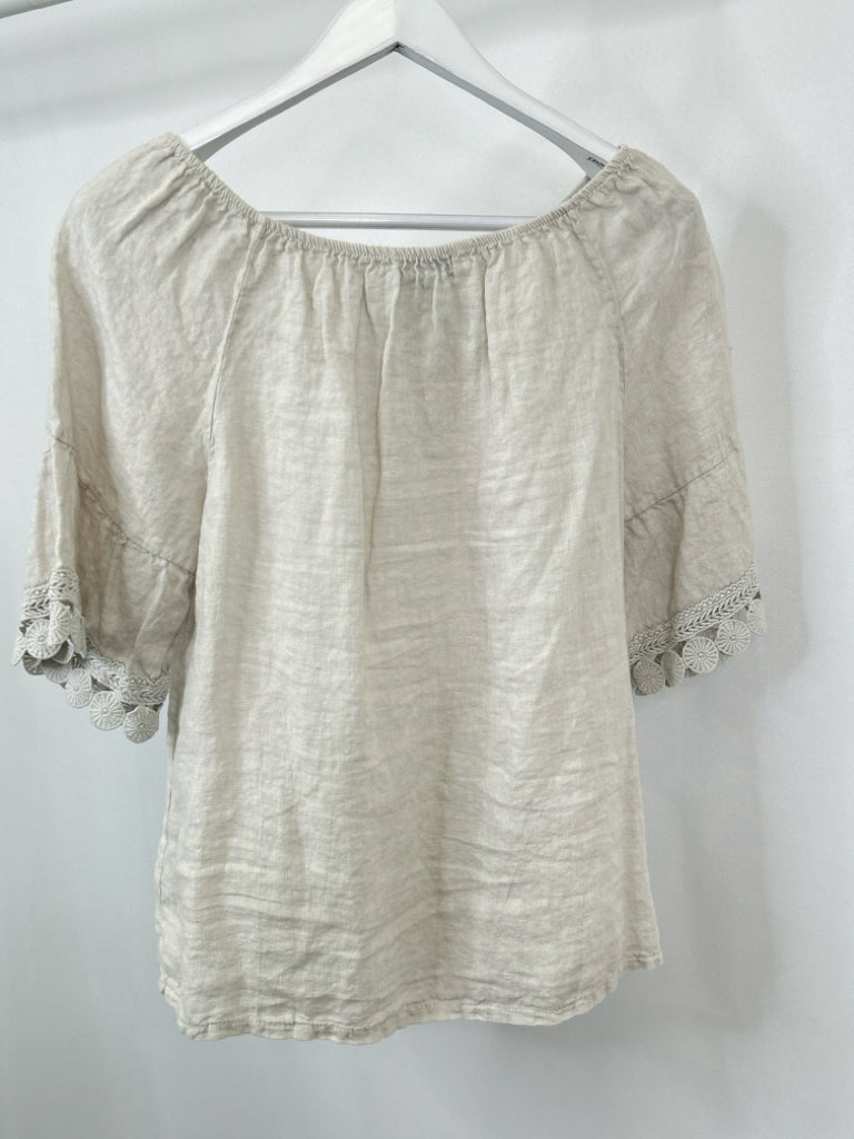 TERZO MILLENNIO Size M Beige Top