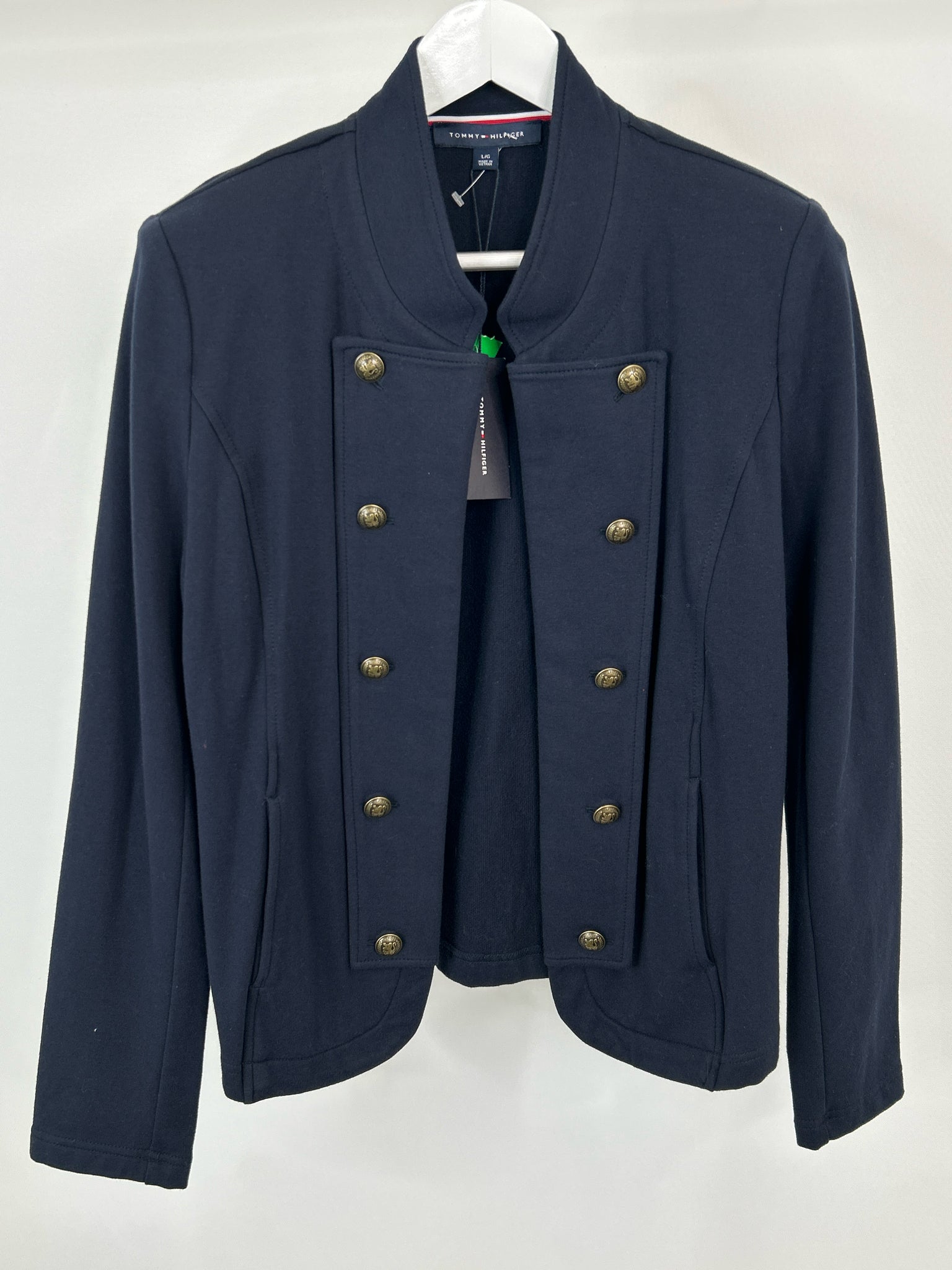 TOMMY HILFIGER Size L Navy Women Jacket