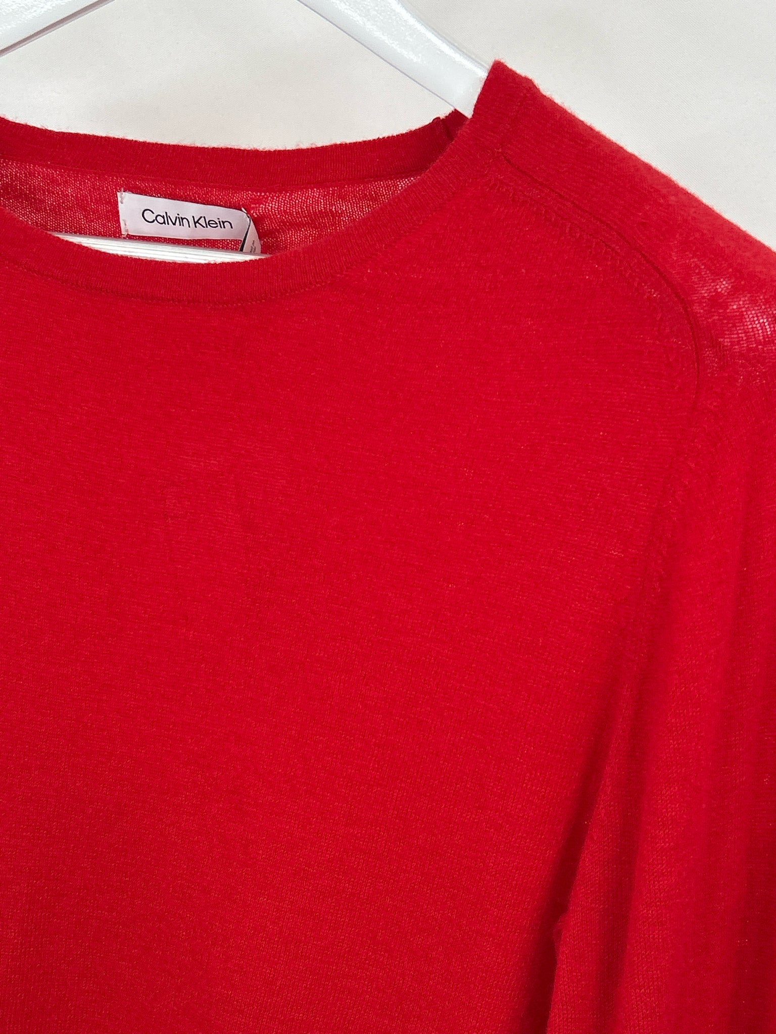 CALVIN KLEIN Size XL Red Women Sweater