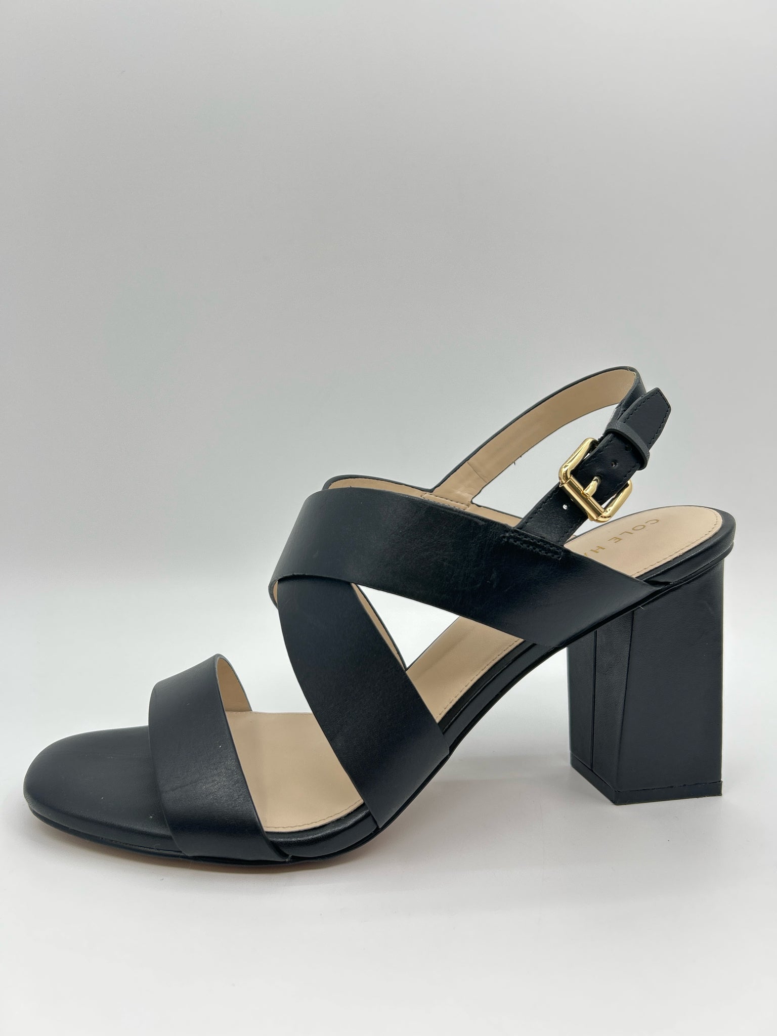 COLE HAAN Size 9.5B Black Women Sandal