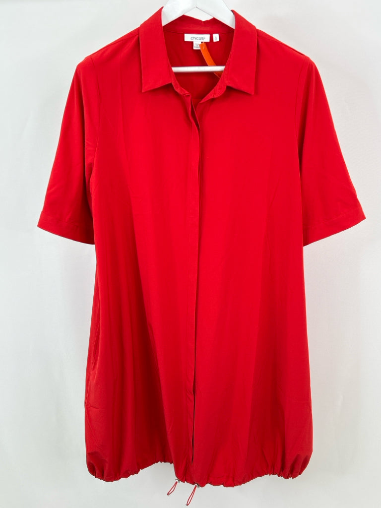 CHICO'S Size 2 US Size L Red Dress