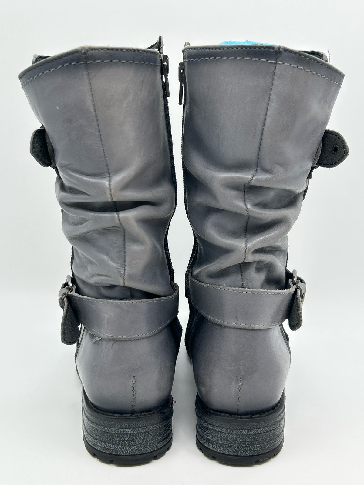ERIC MICHAEL Size 39/9 Grey Women Boots
