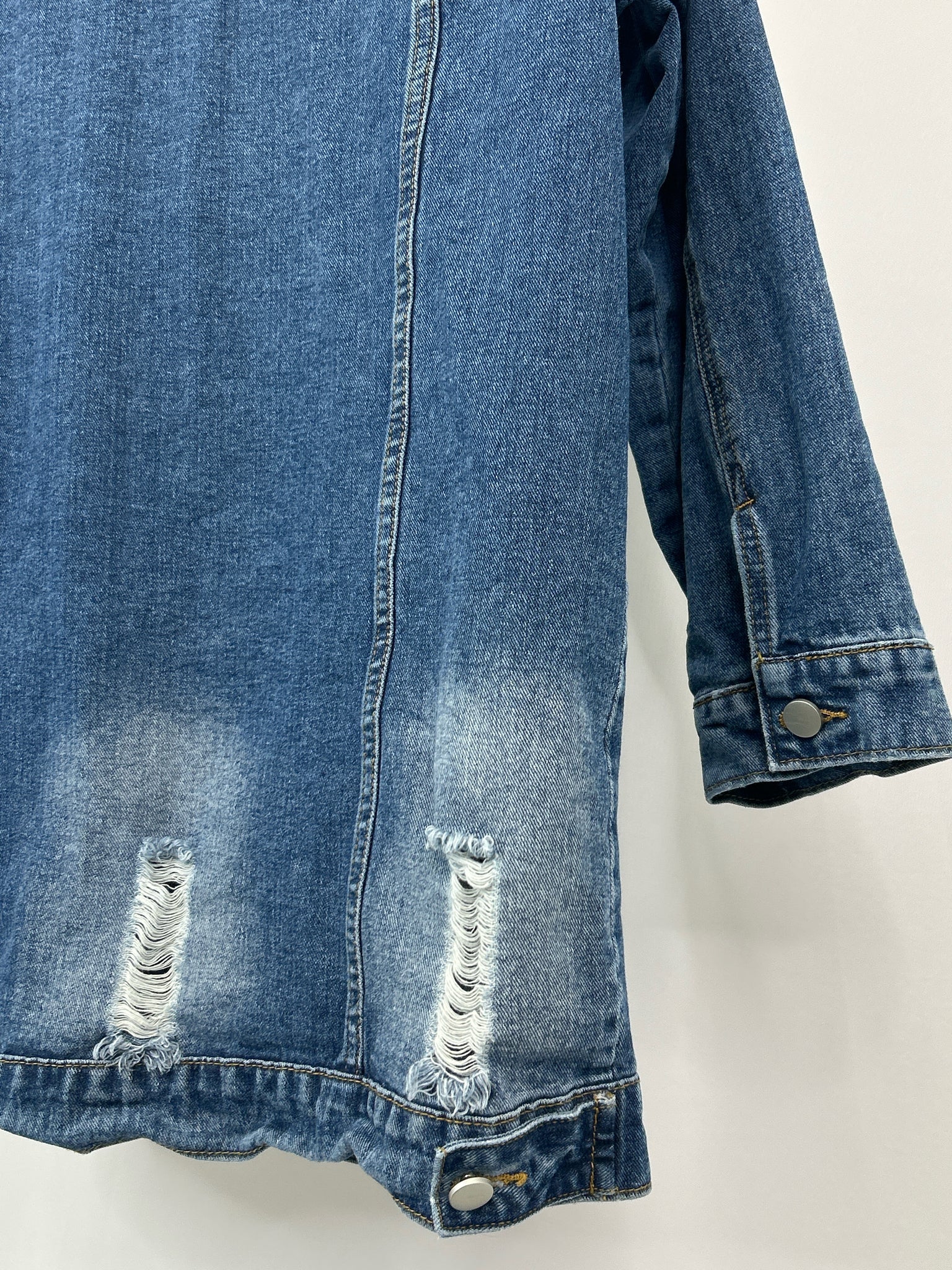 FASHION CLASSICS Size 2XL BLUE DENIM Women Jacket