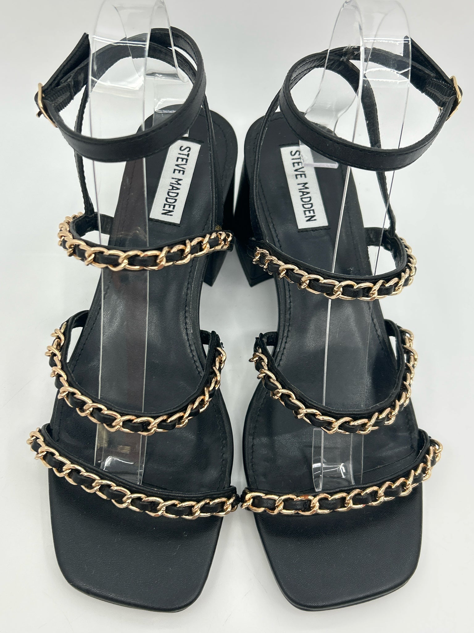 STEVE MADDEN Size 10M Black Women Sandal