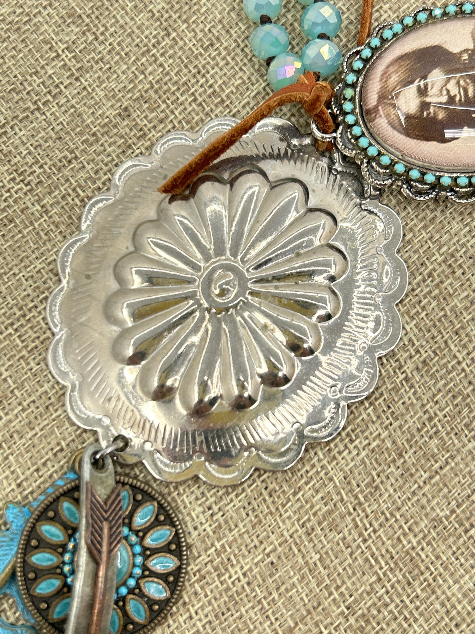 GYPSY SOUTH Turquoise & Silver Necklace