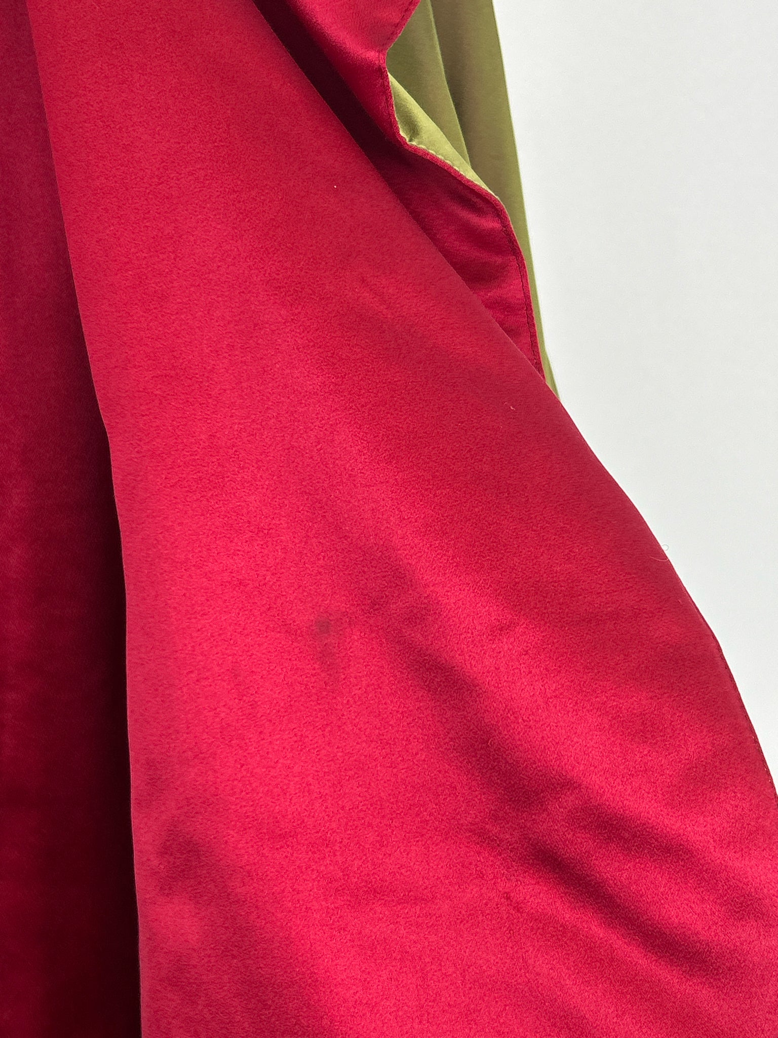 OSCAR DE LA RENTA Size 8 GREEN AND RED Women Coat