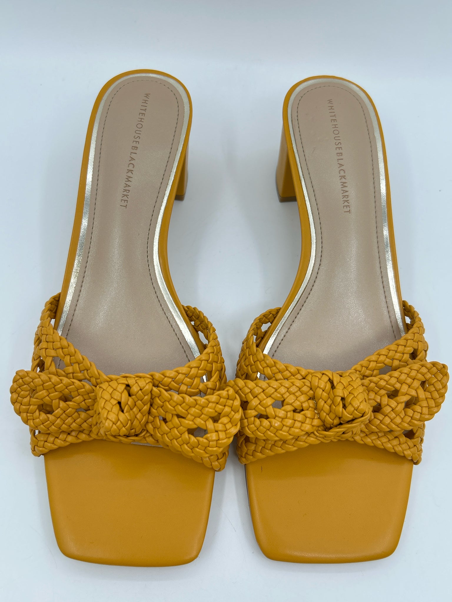 White House Black Market Size 9.5M Yellow Women Sandal