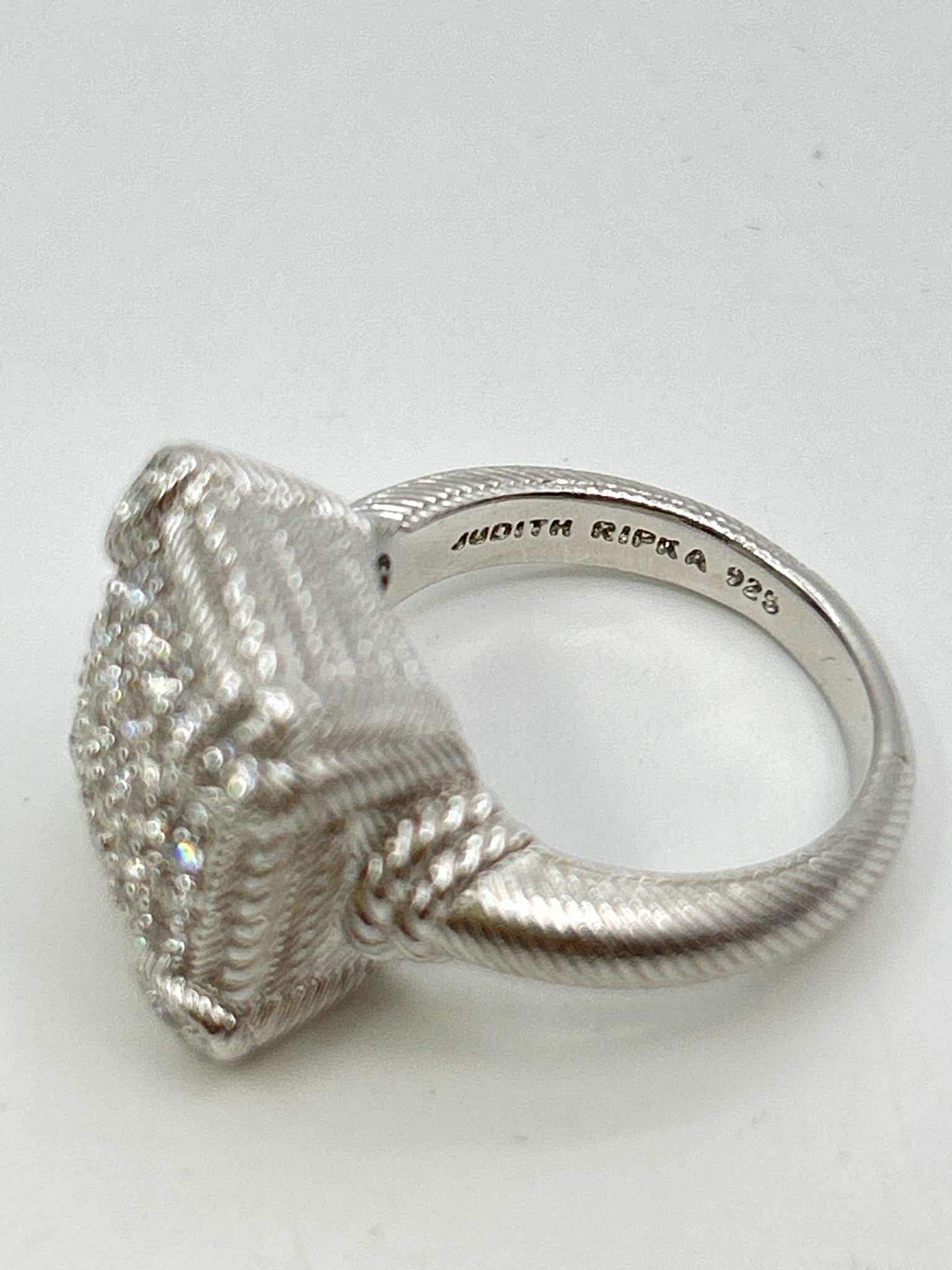 JUDITH RIPKA sterling silver Size 6 Ring