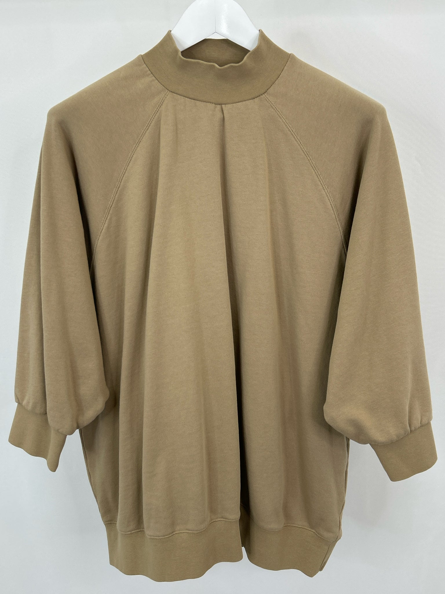 ESSENTIALS Size L Tan Women Pullover