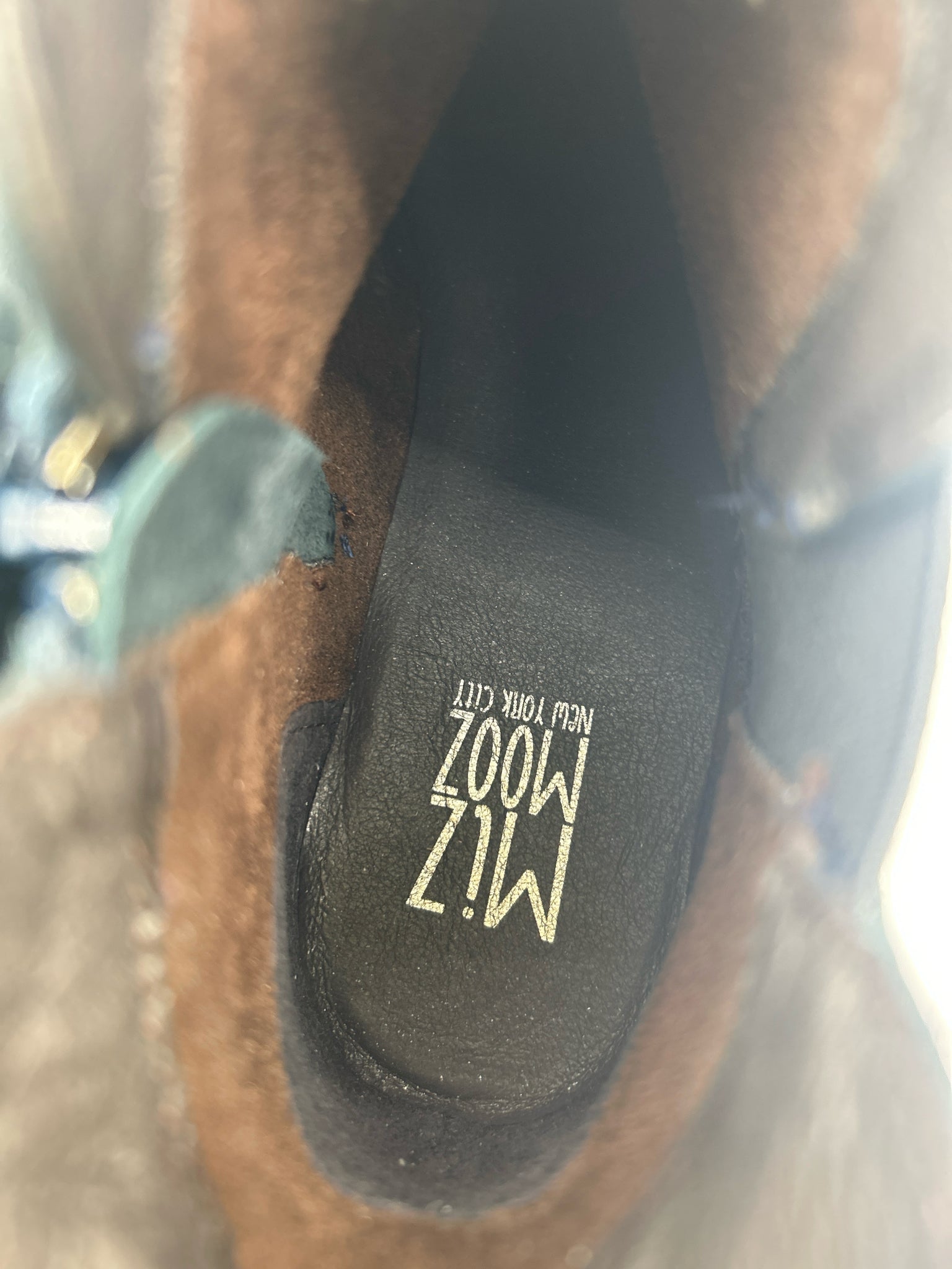 MIZ MOOZ NWOB Size 37/7  Dark Green Women Booties