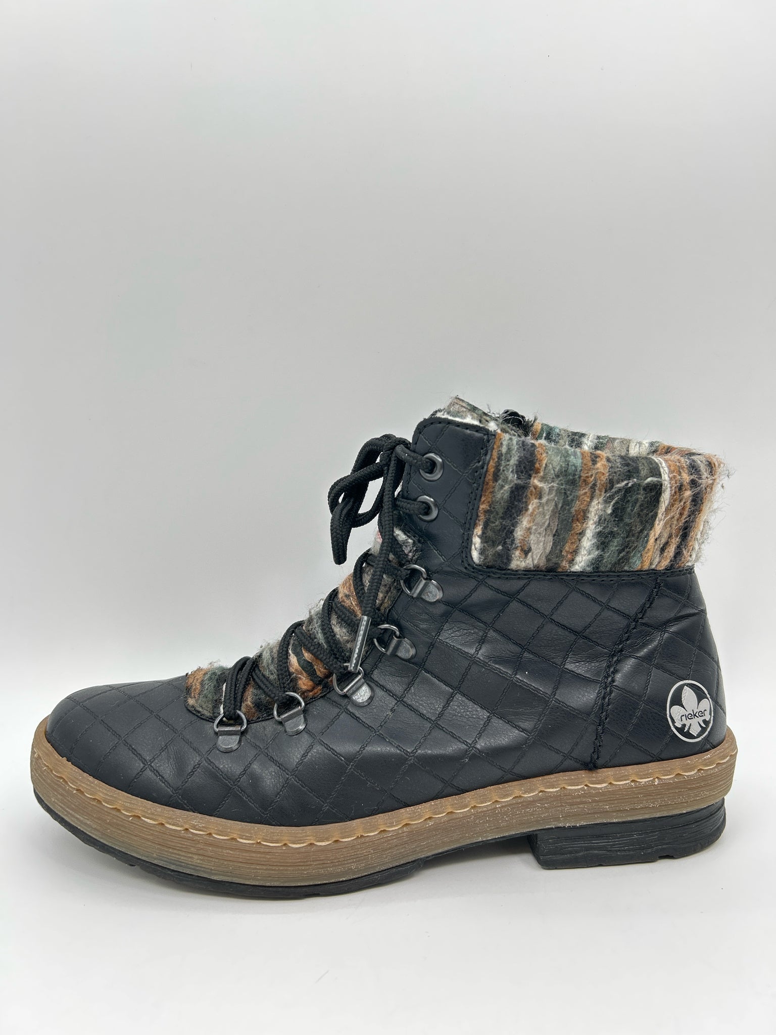 RIEKER Size 9 Black Women Booties