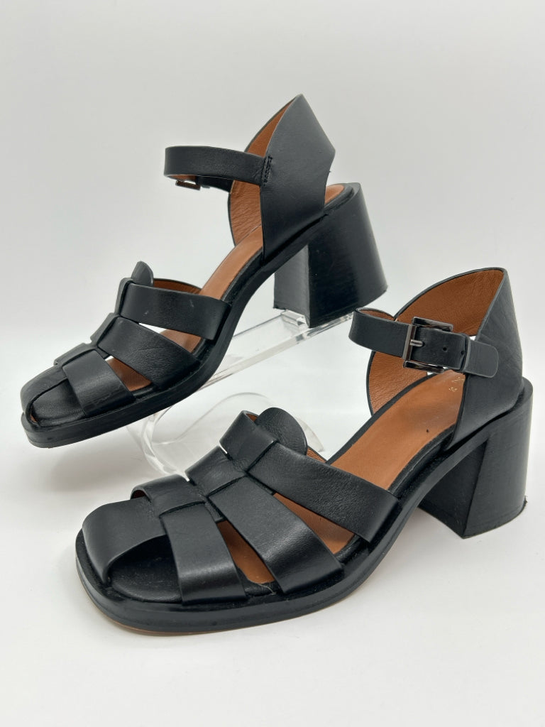 ZARA Women Size 38 Black Sandal