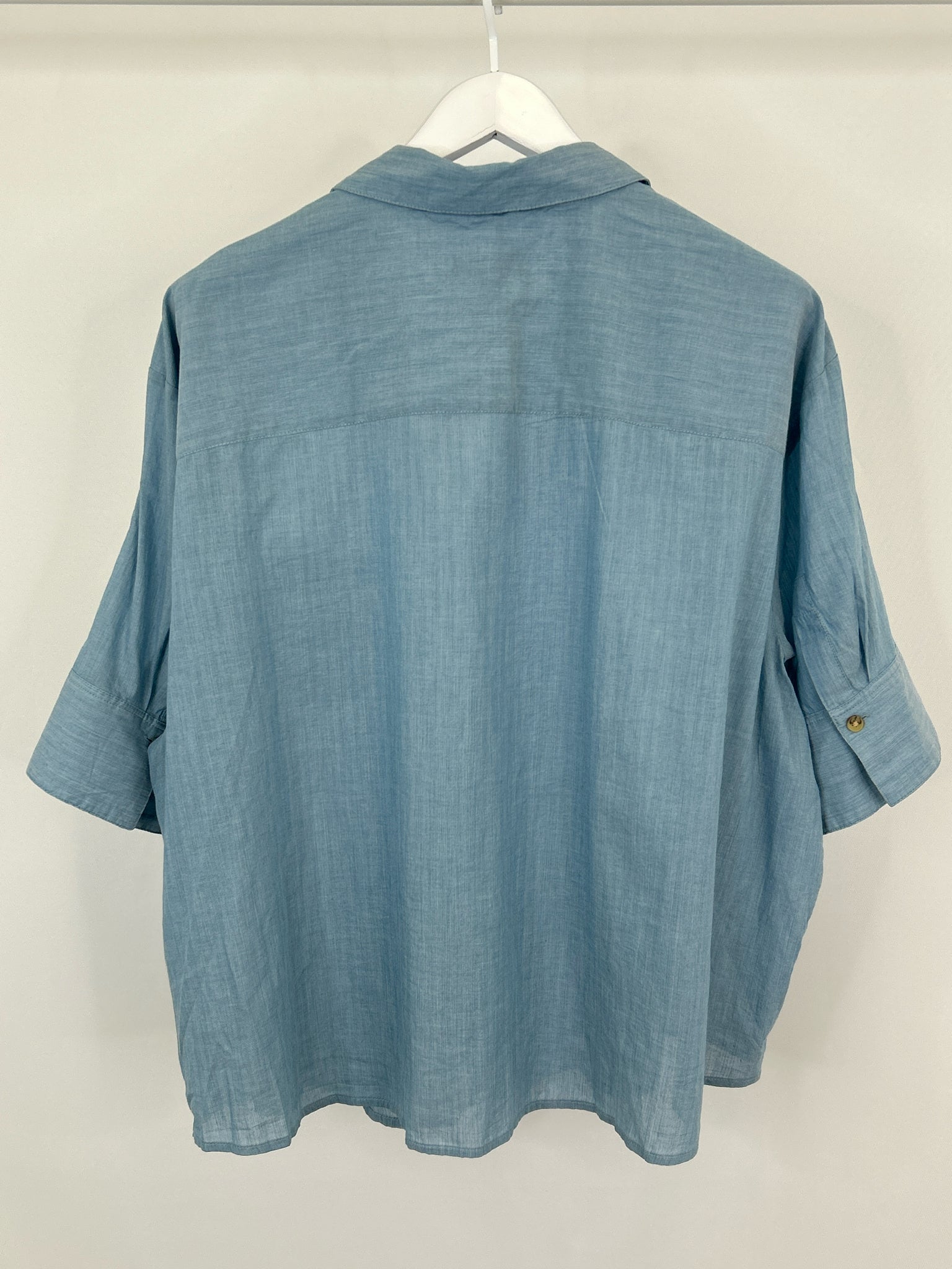 J CREW Size 24 Light Blue Women Shirt NWT