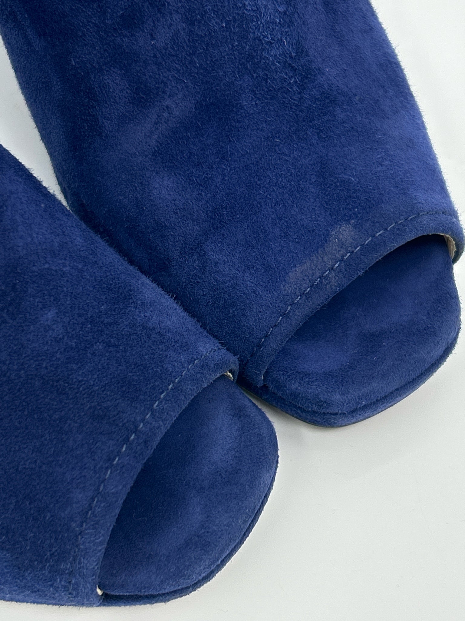 PRADA Size 38 Navy Women Booties